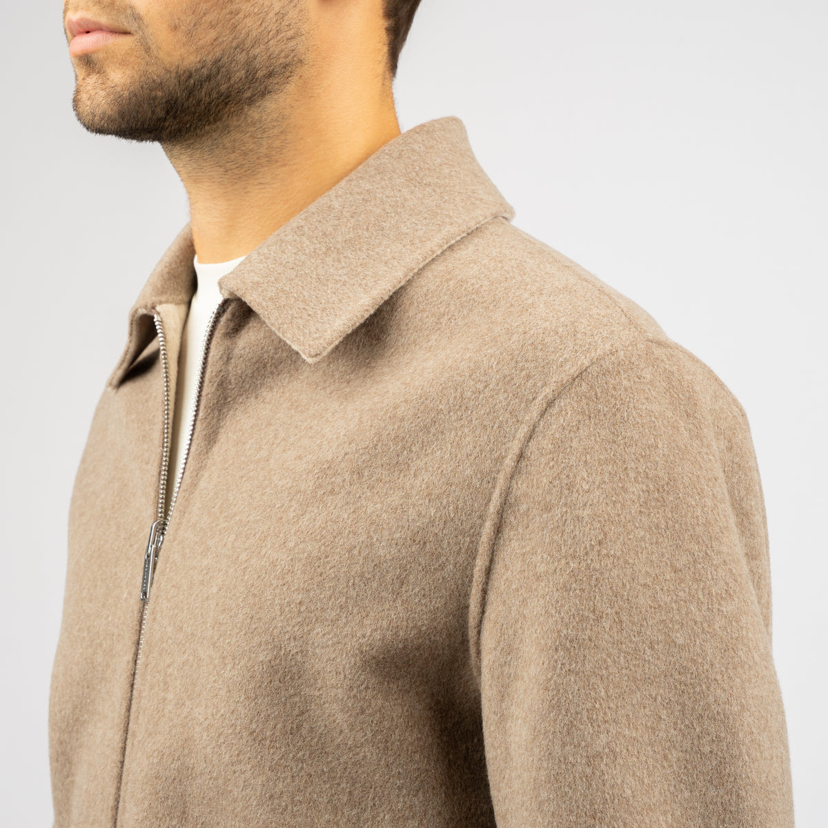 Profuomo Overshirt Bruin | Reversible Wool