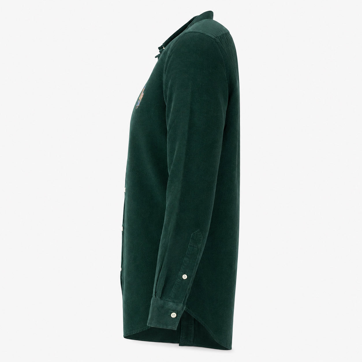 Ralph Lauren Overhemd Velvet Corduroy Groen | Polo Bear