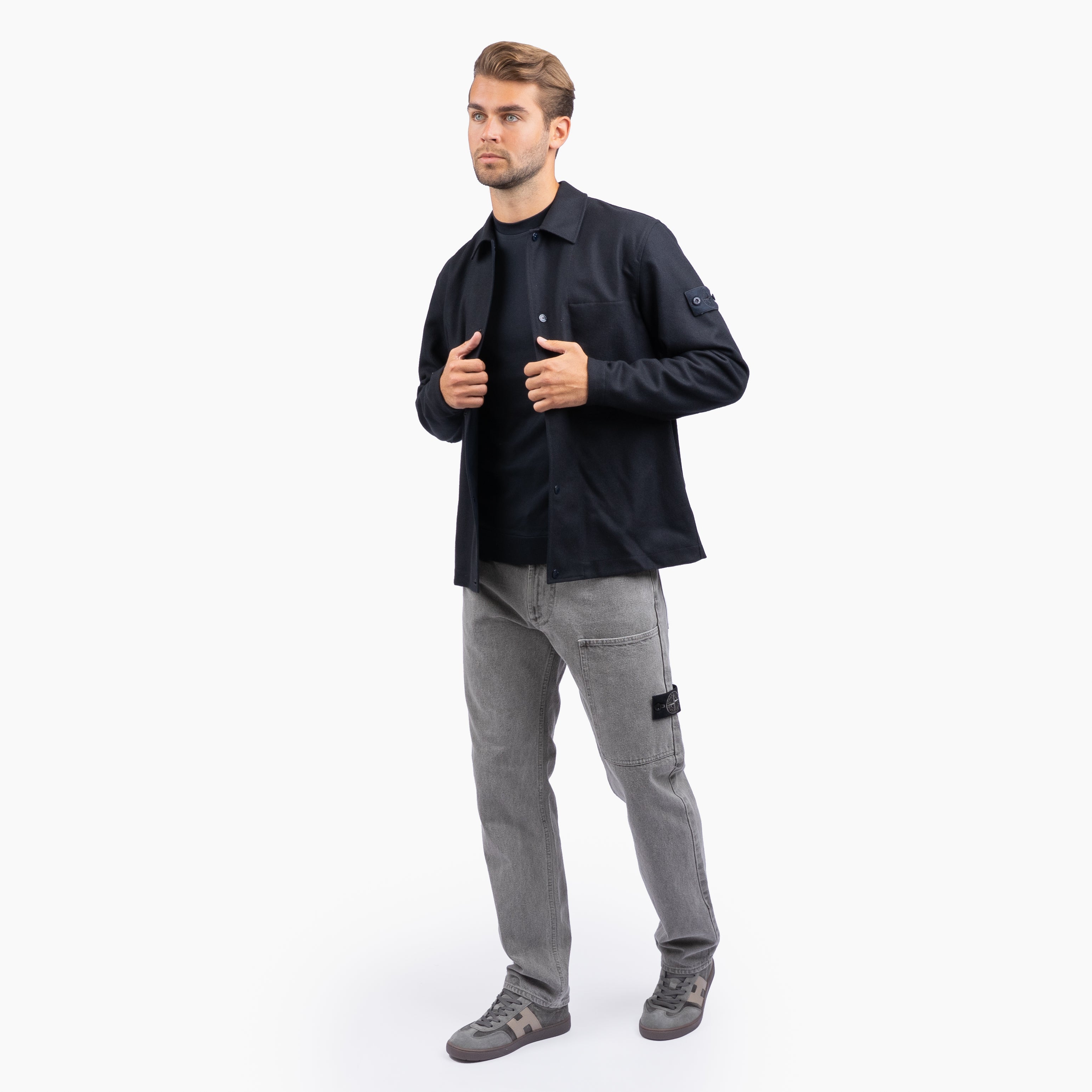 Stone Island Overshirt Blauw | Ghost