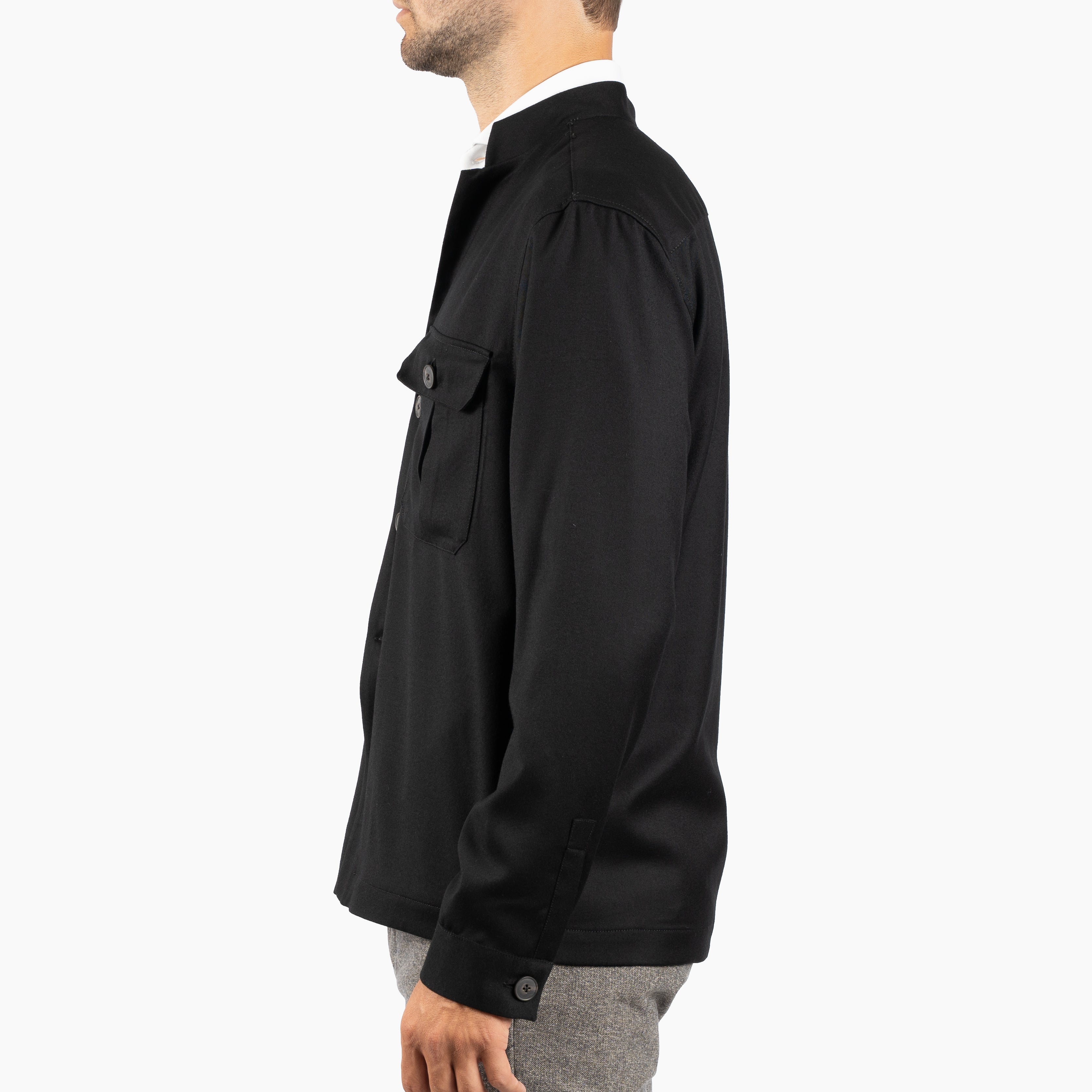 Xacus Overshirt Zwart | Unfold Shirt
