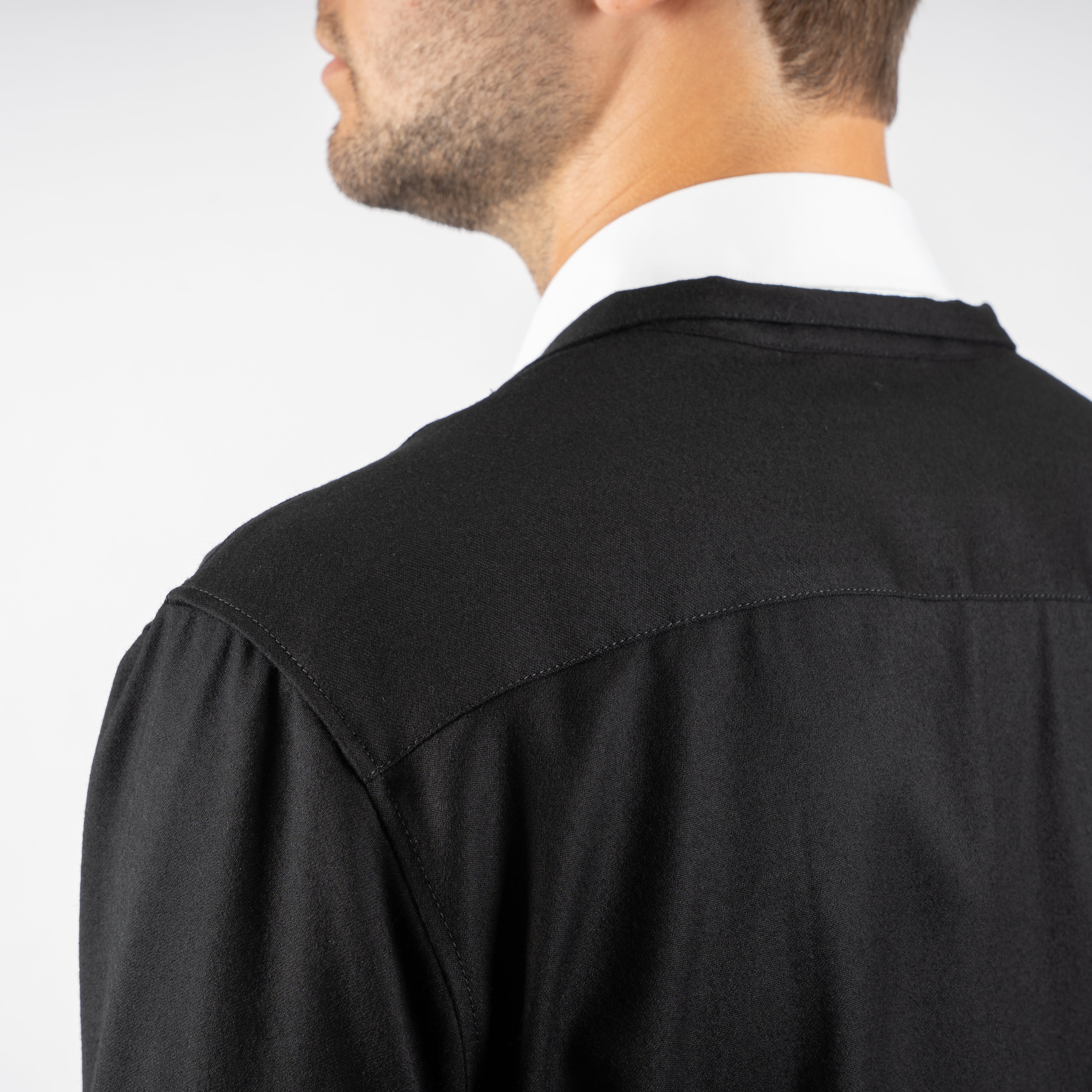 Xacus Overshirt Zwart | Unfold Shirt