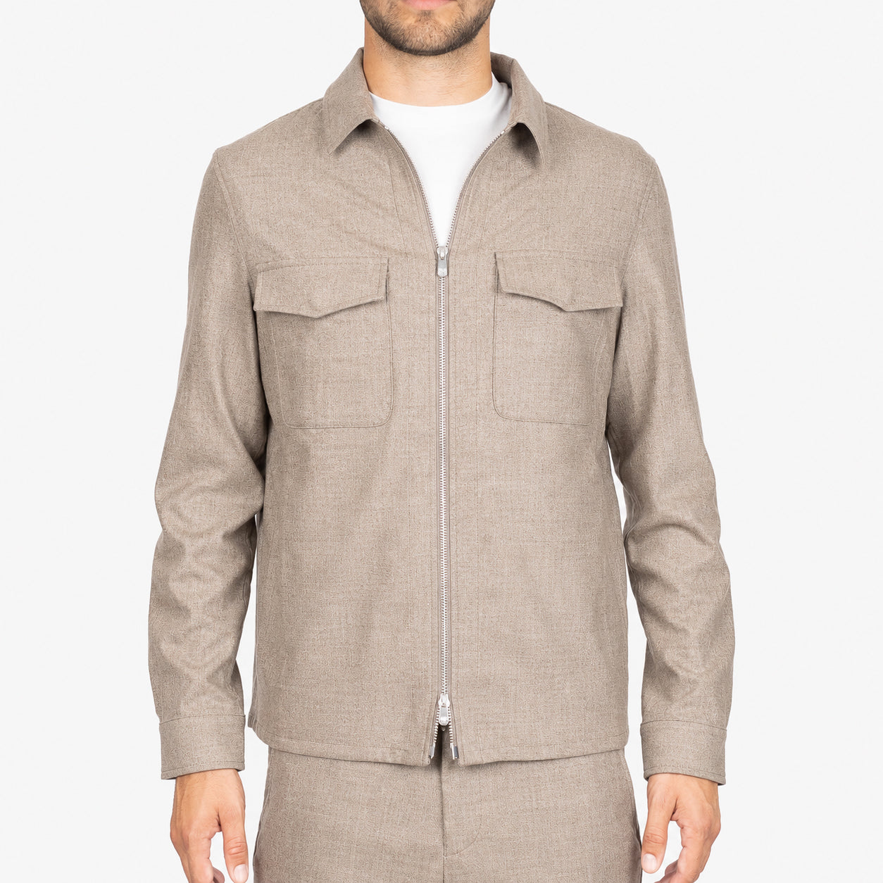 Marco Pescarolo Overshirt Beige | Urus