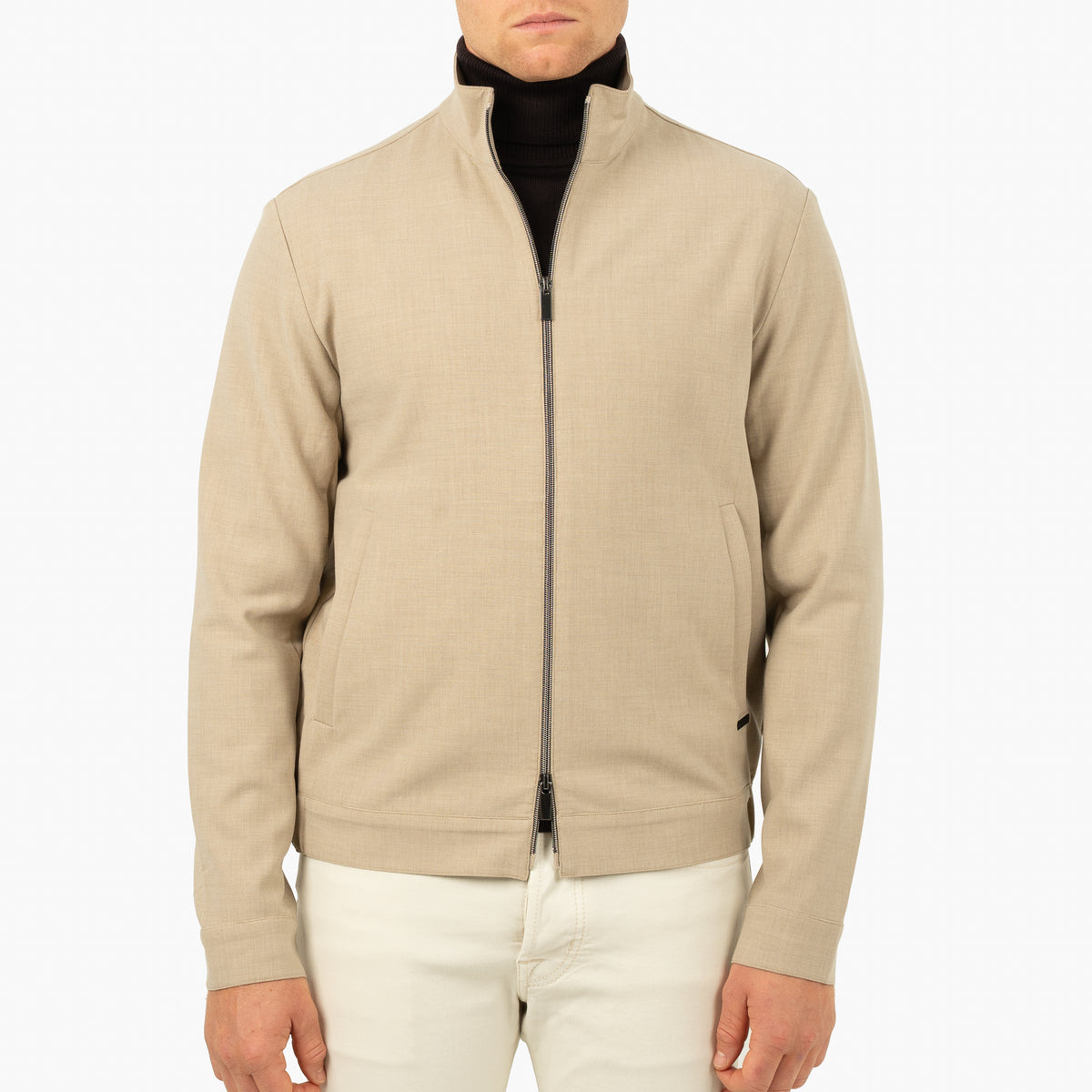 SEVEN DIALS Overshirt met Rits Beige | Medan