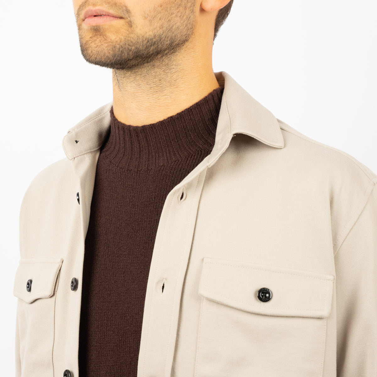 Genti Overshirt Beige | Midtown Dynamic