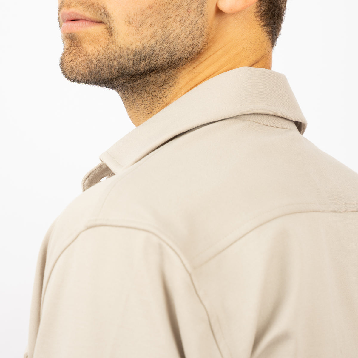 Genti Overshirt Beige | Midtown Dynamic