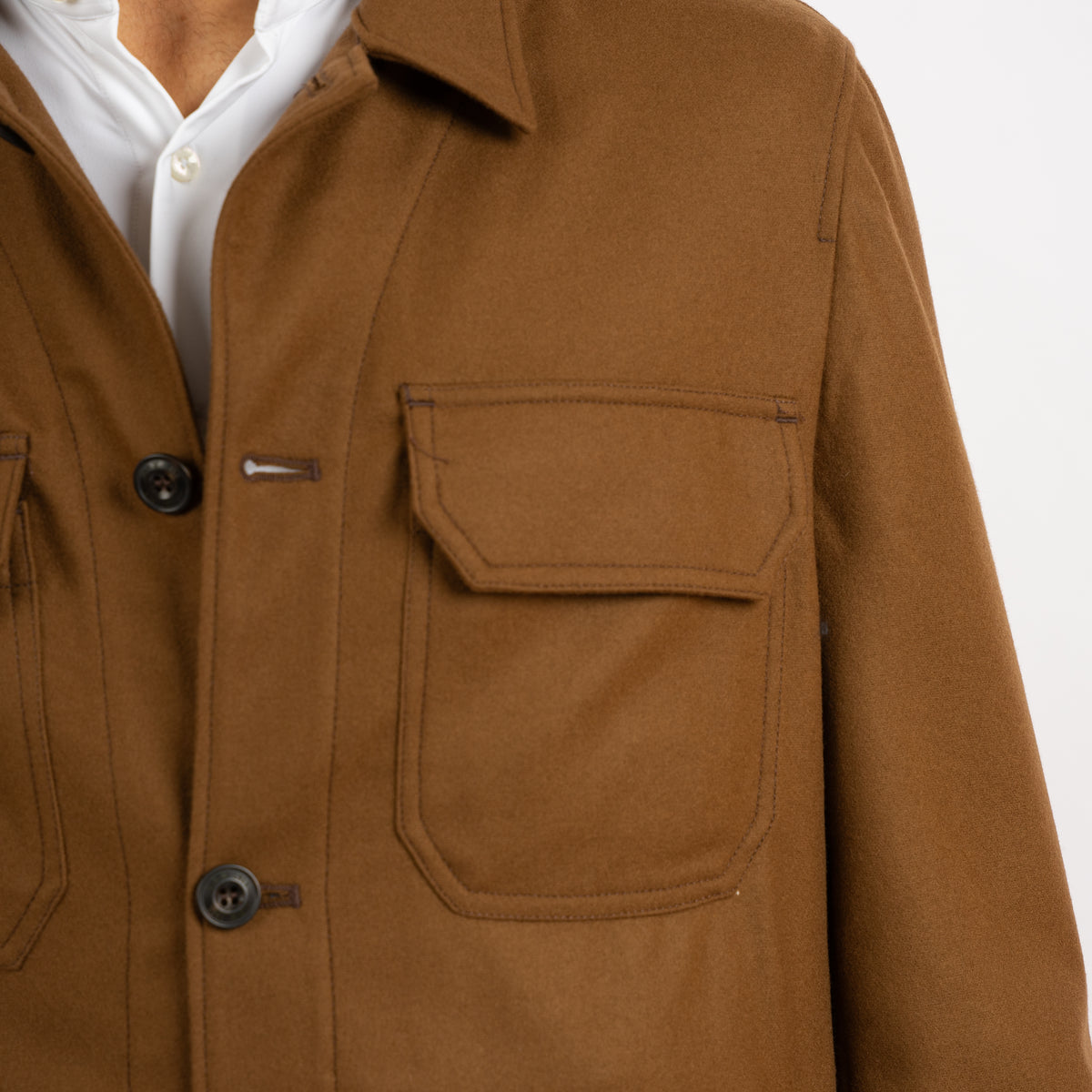 L.B.M. 1911 Overshirt Camel | Wool-Mix