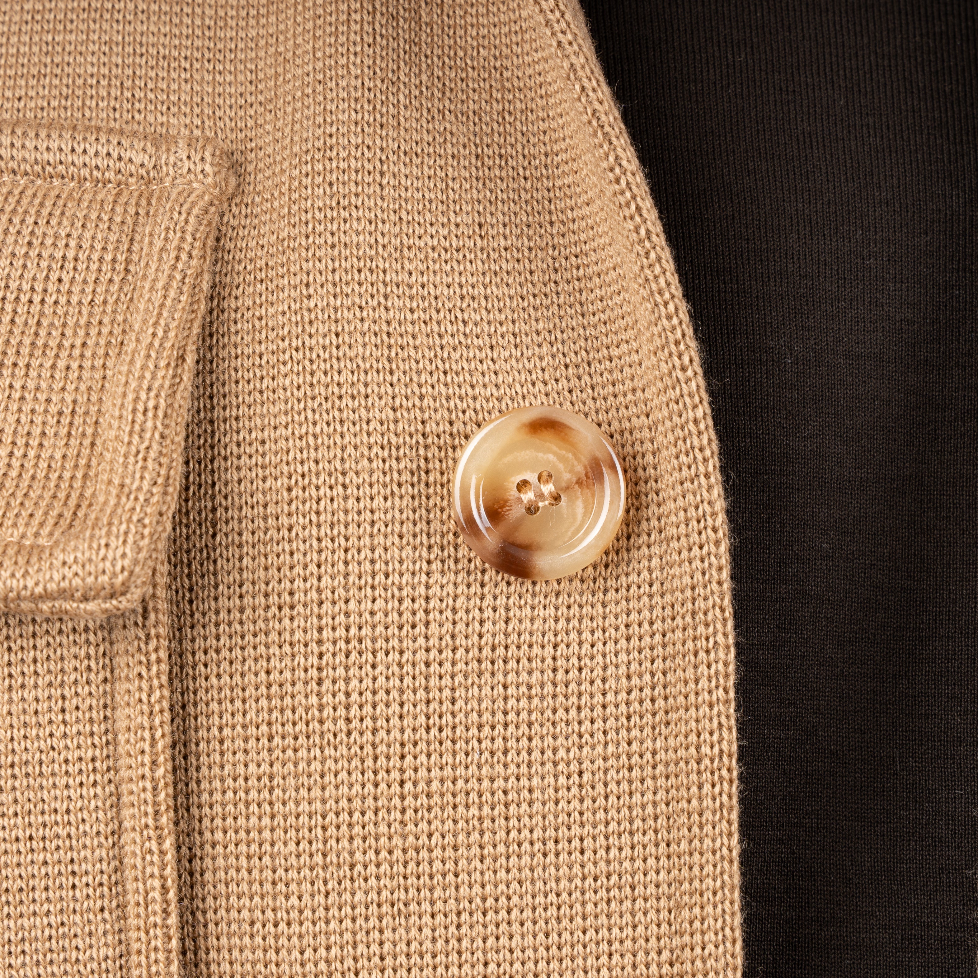 Lardini Gebreid Overshirt Camel