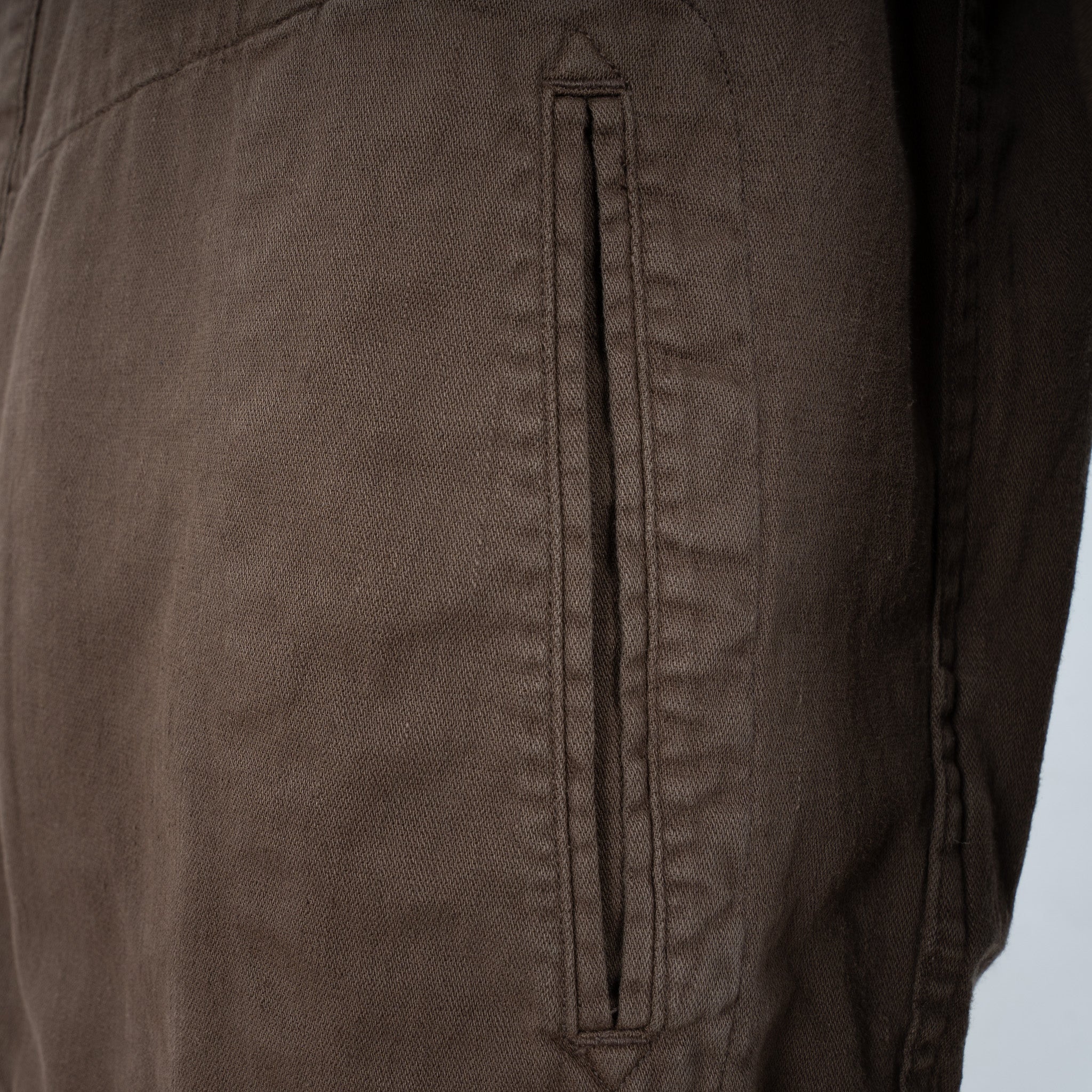 Woolrich Overshirt Bruin  | Linnen Safari