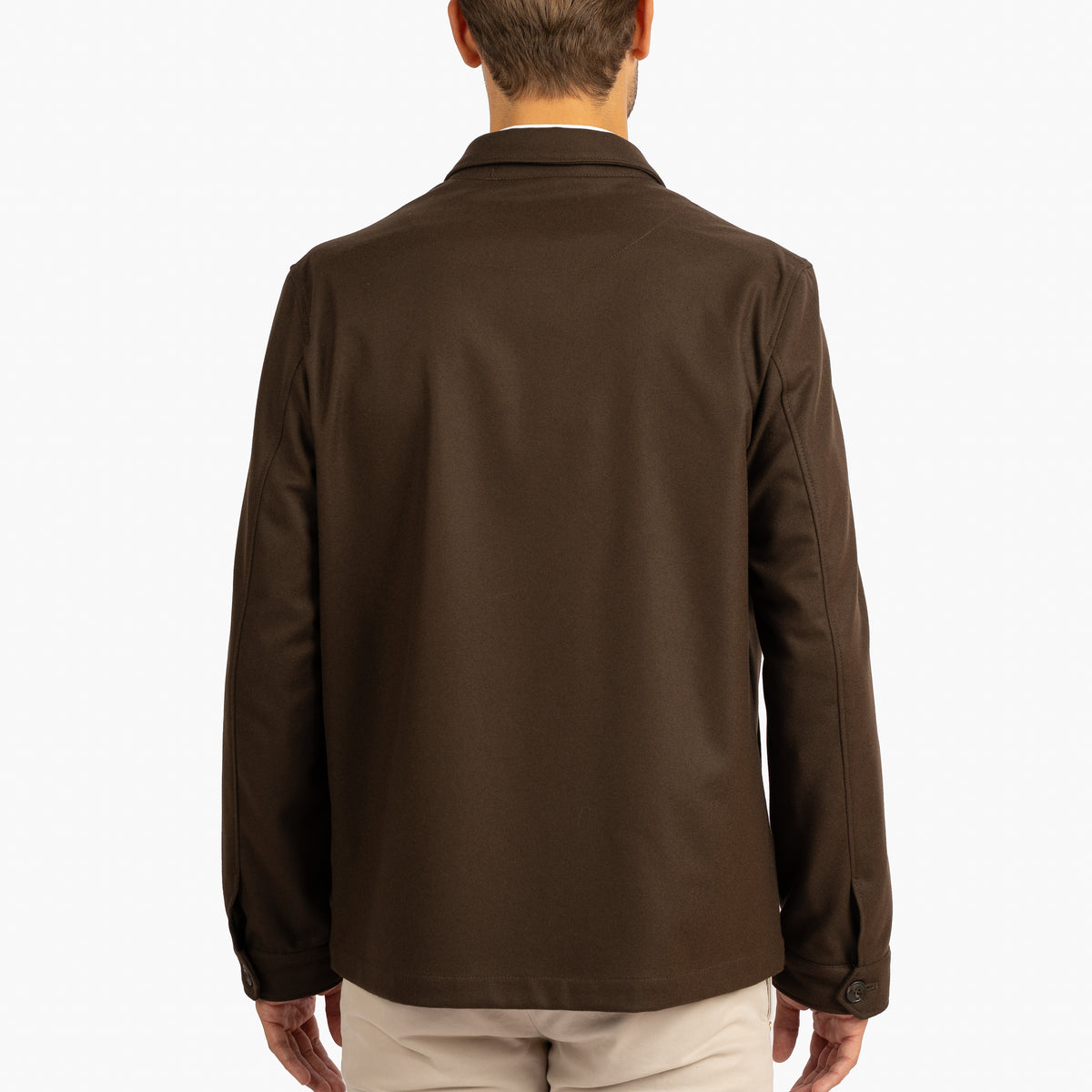 L.B.M. 1911 Overshirt Bruin | Wool-Mix