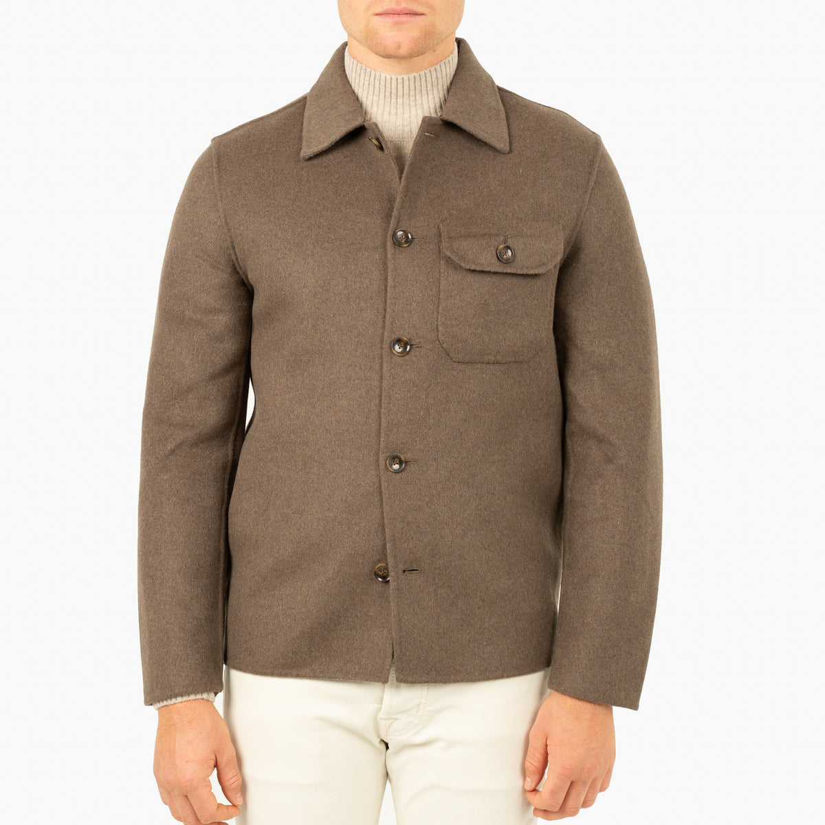 SEVEN DIALS Overshirt Taupe | London
