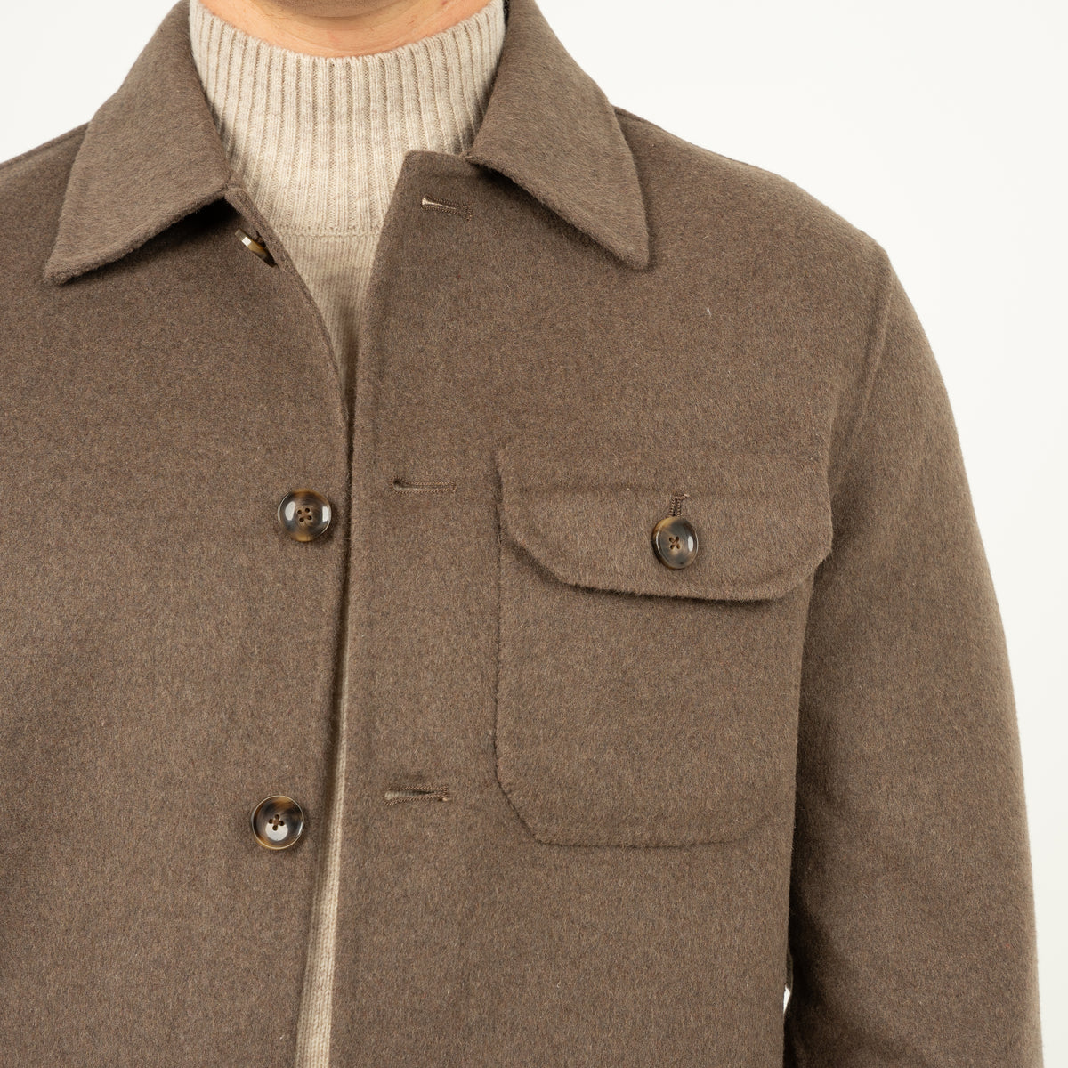 SEVEN DIALS Overshirt Taupe | London