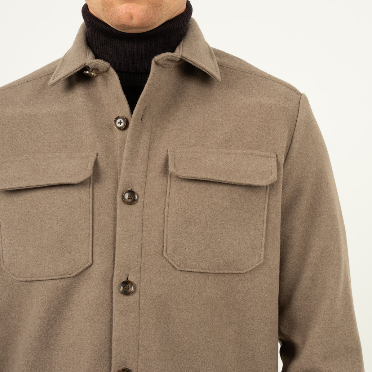SEVEN DIALS Overshirt Taupe | Kunming