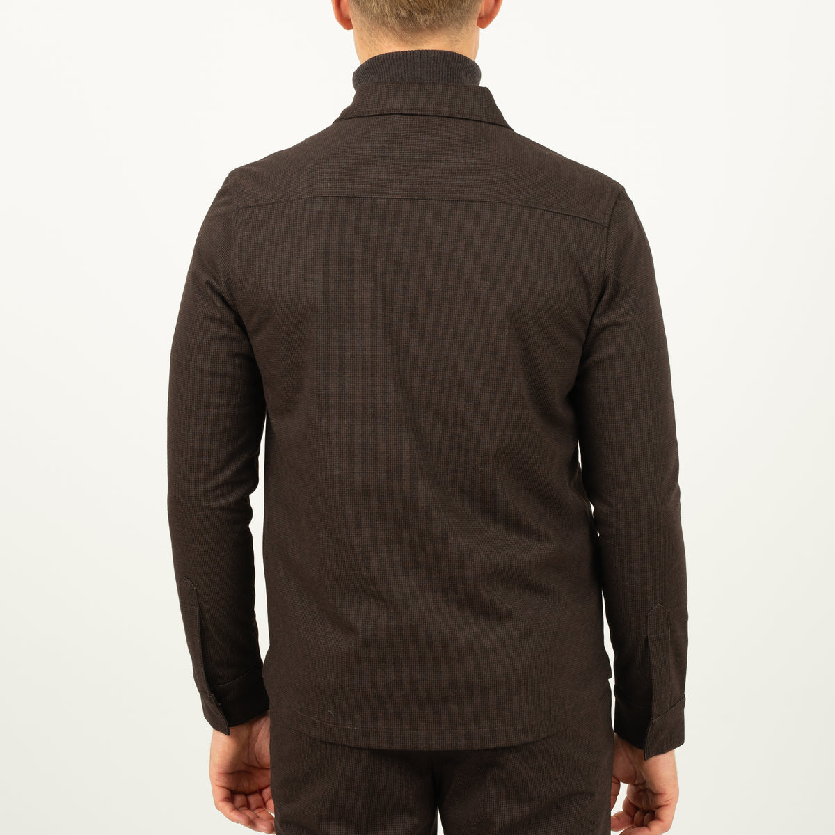 SEVEN DIALS Overshirt met Rits Bruin | Amman