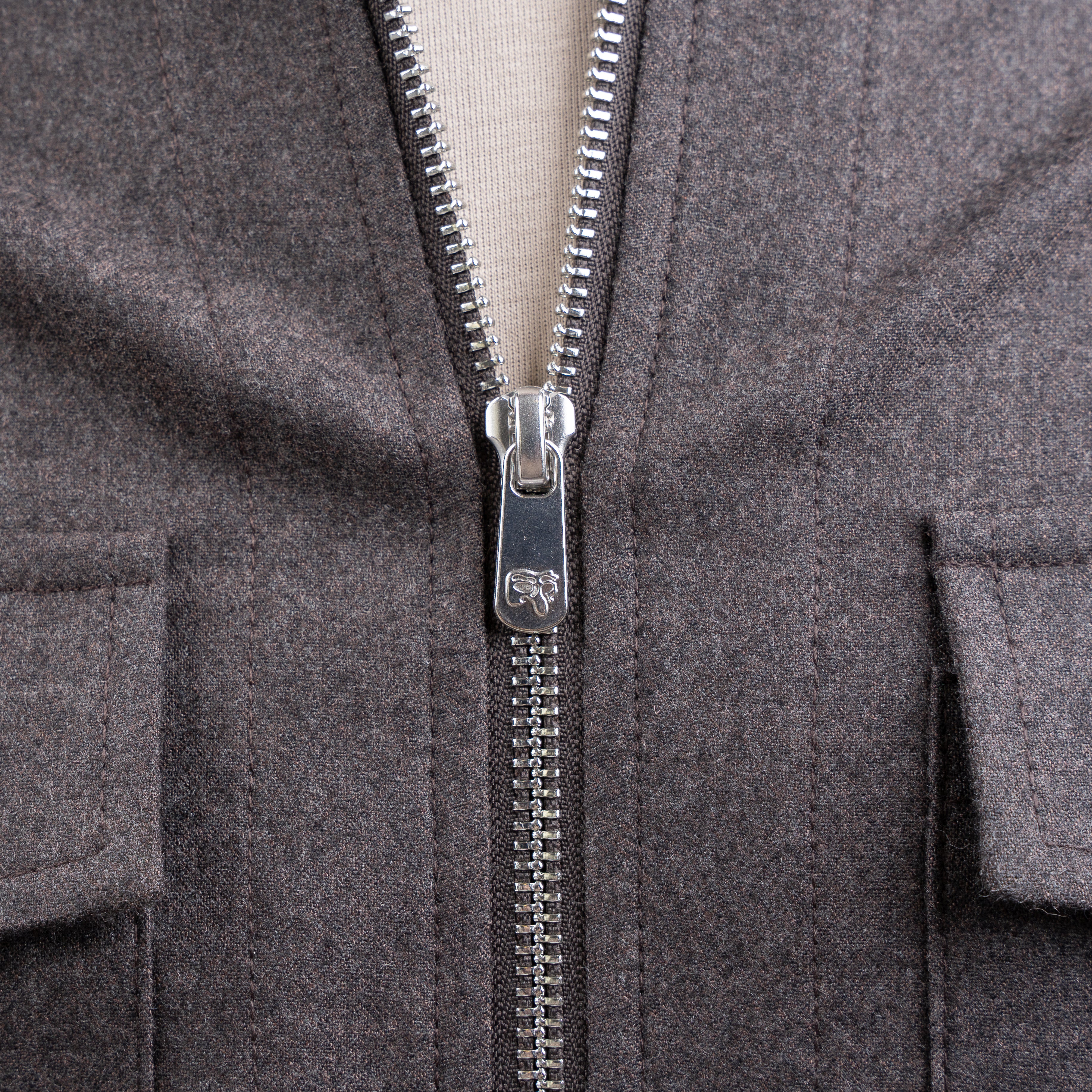 Marco Pescarolo Overshirt Bruin | Urus Cashmere