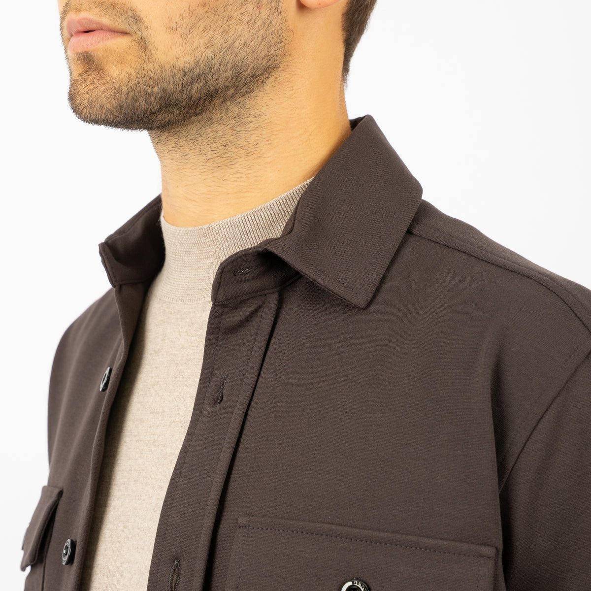 Genti Overshirt Bruin | Midtown Dynamic