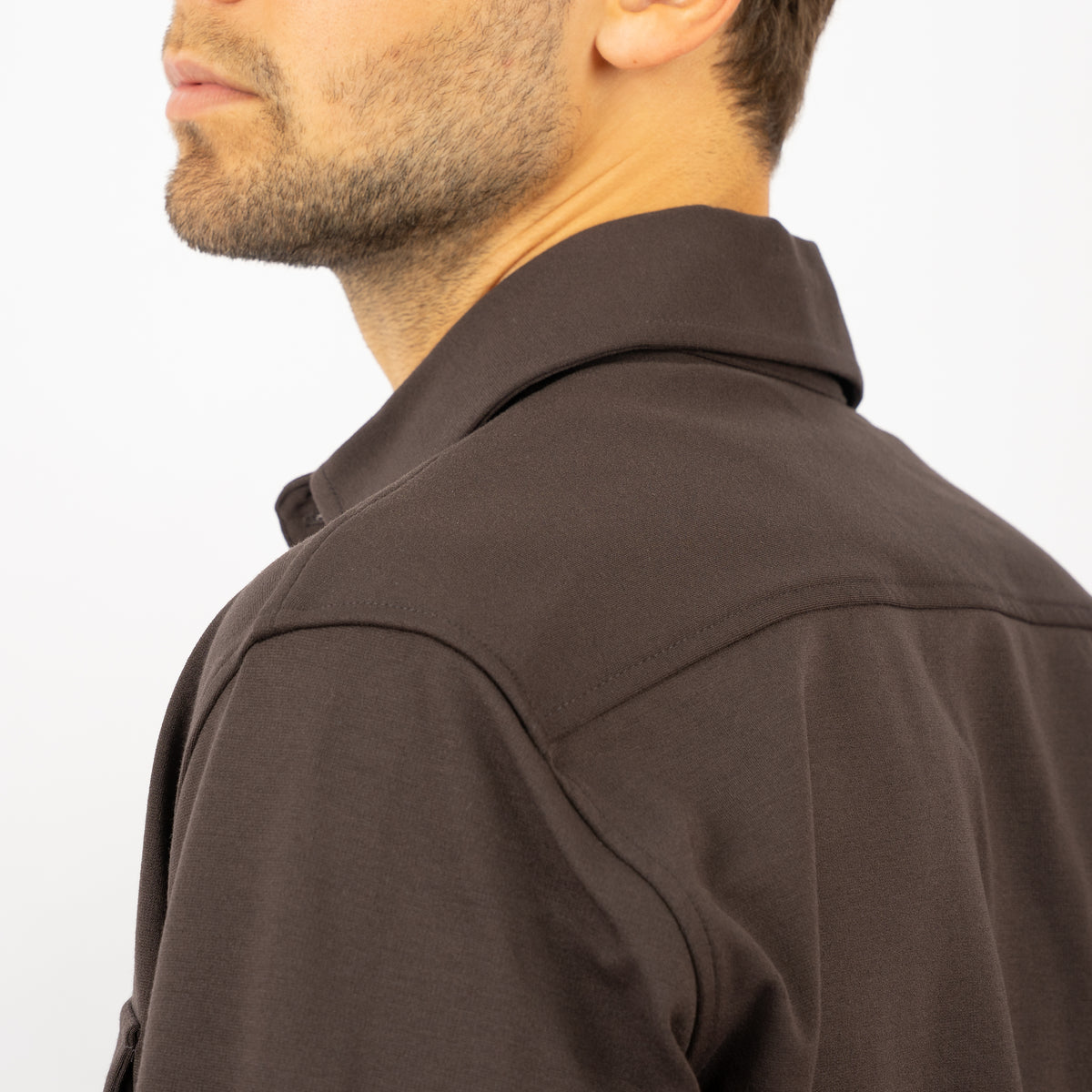 Genti Overshirt Bruin | Midtown Dynamic