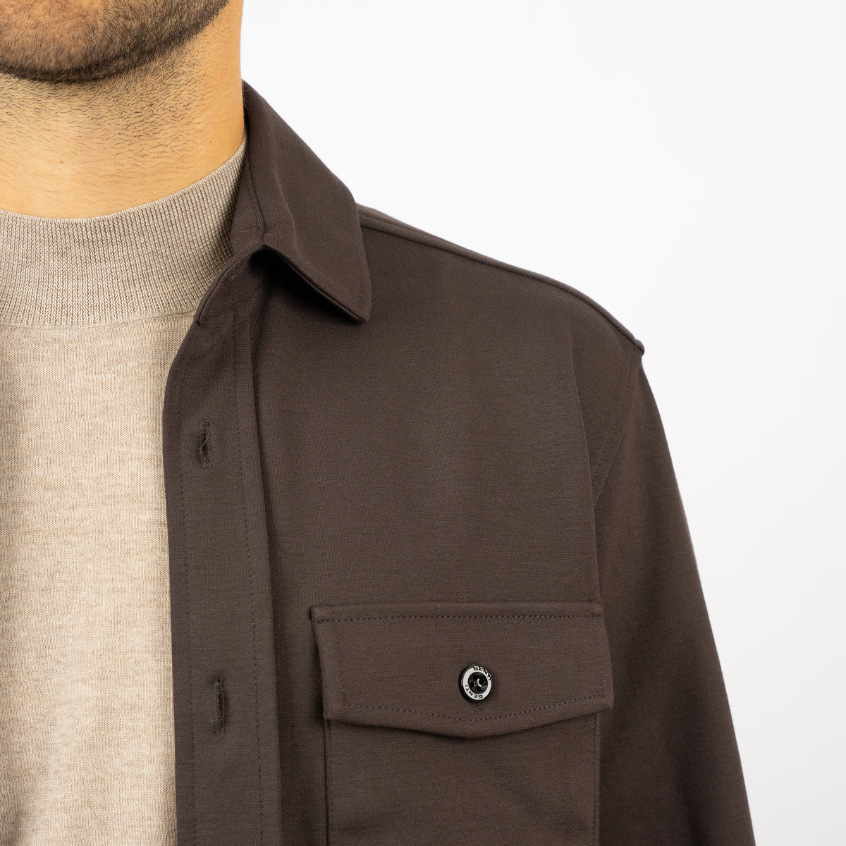Genti Overshirt Bruin | Midtown Dynamic