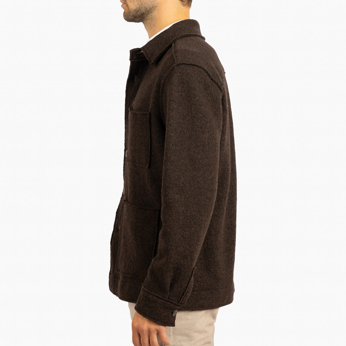 Xacus Overshirt Bruin | Boiled Wool