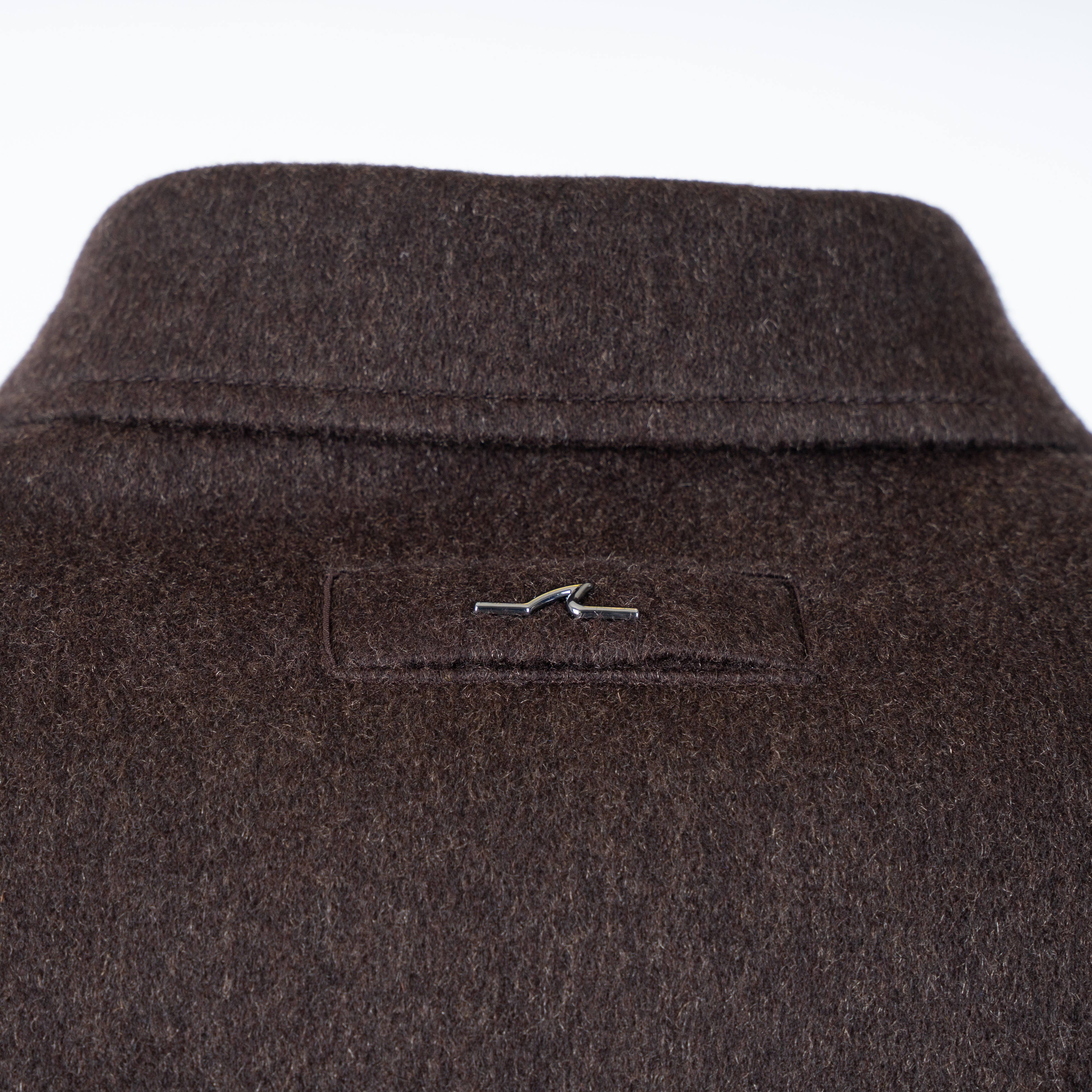 Paul & Shark Cashmere Overshirt Bruin | Loro Piana Green Storm System®