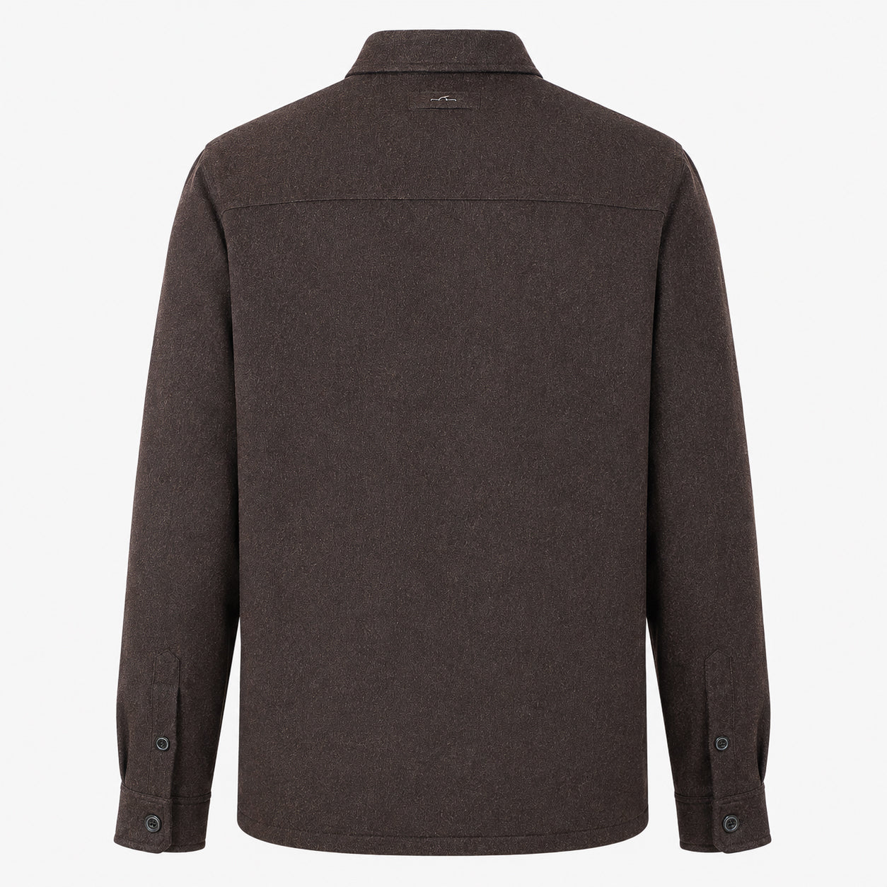 Paul & Shark Cashmere Overshirt Bruin | Loro Piana Green Storm System®