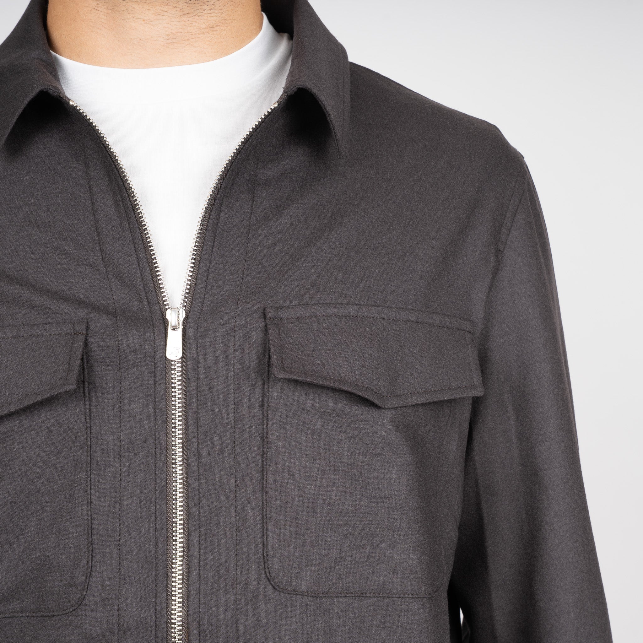 Marco Pescarolo Overshirt Bruin | Urus