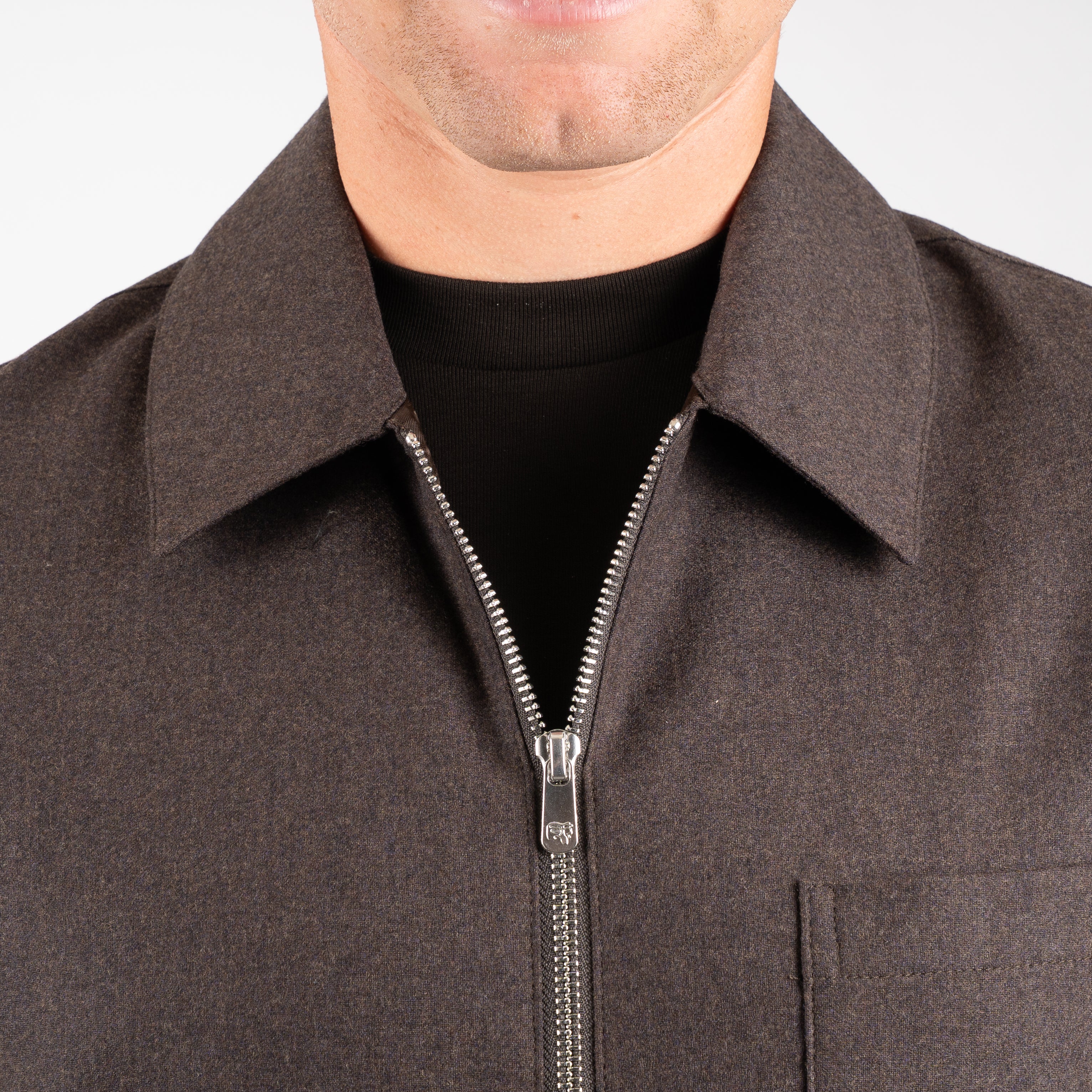 Marco Pescarolo Overshirt Bruin | Ventidu
