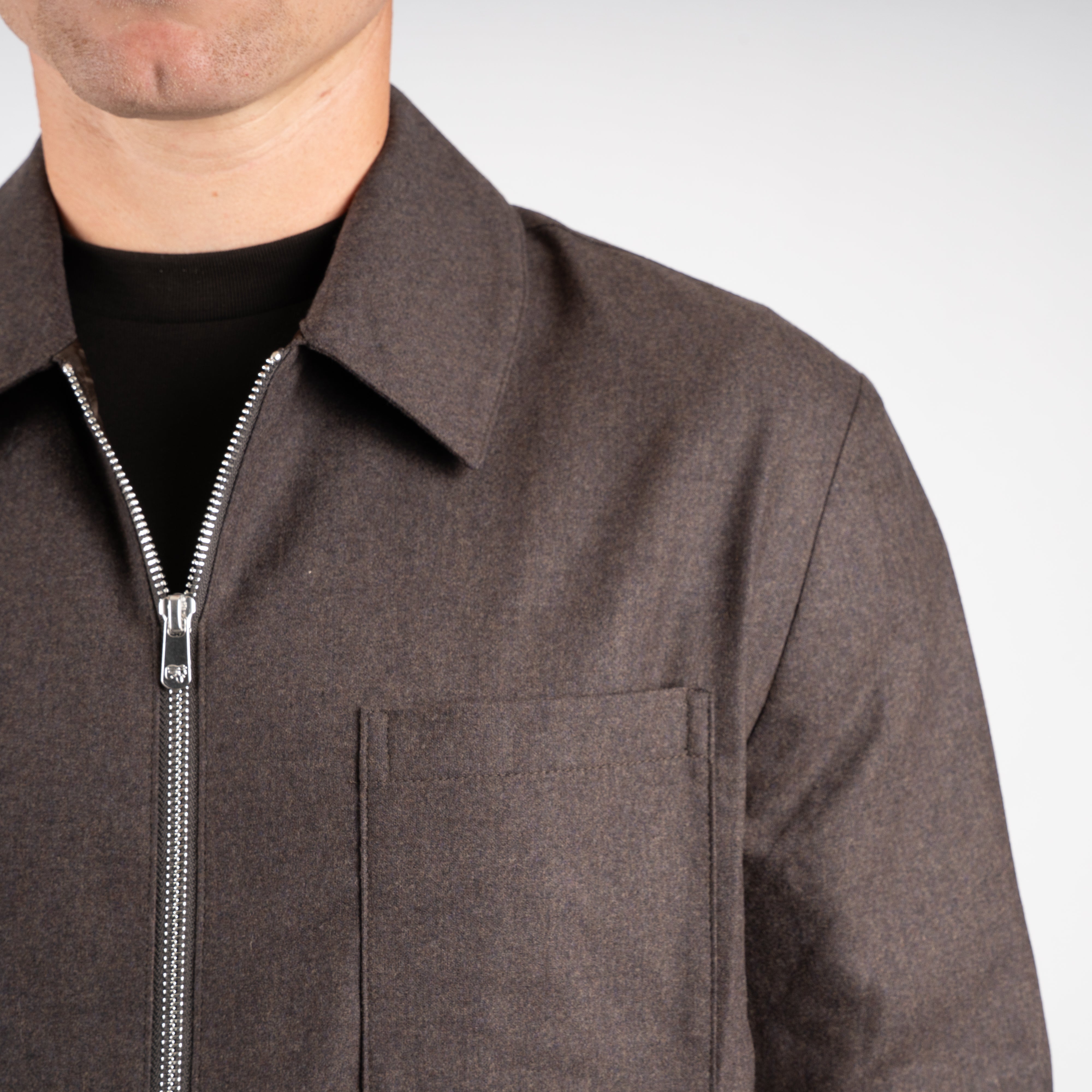 Marco Pescarolo Overshirt Bruin | Ventidu