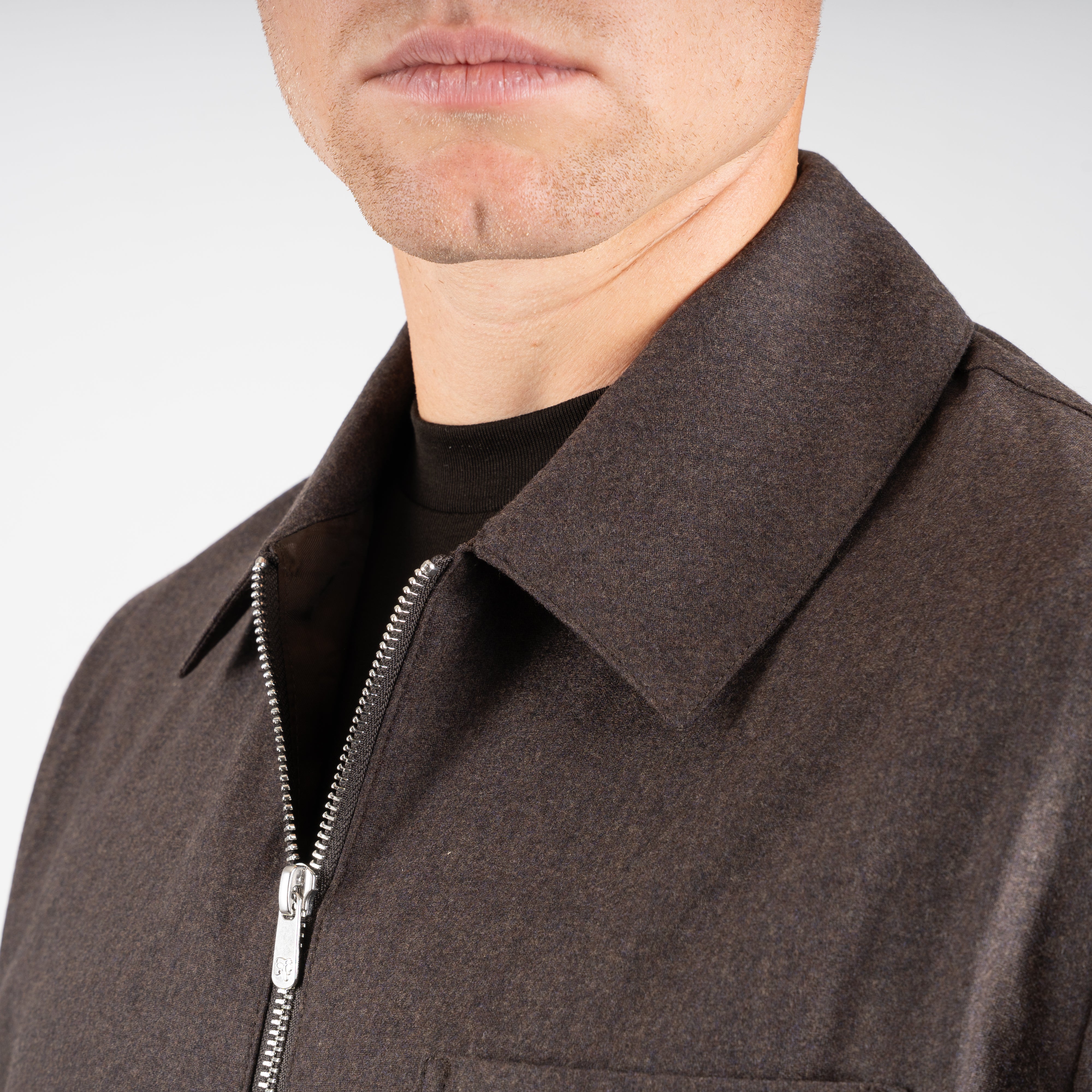 Marco Pescarolo Overshirt Bruin | Ventidu