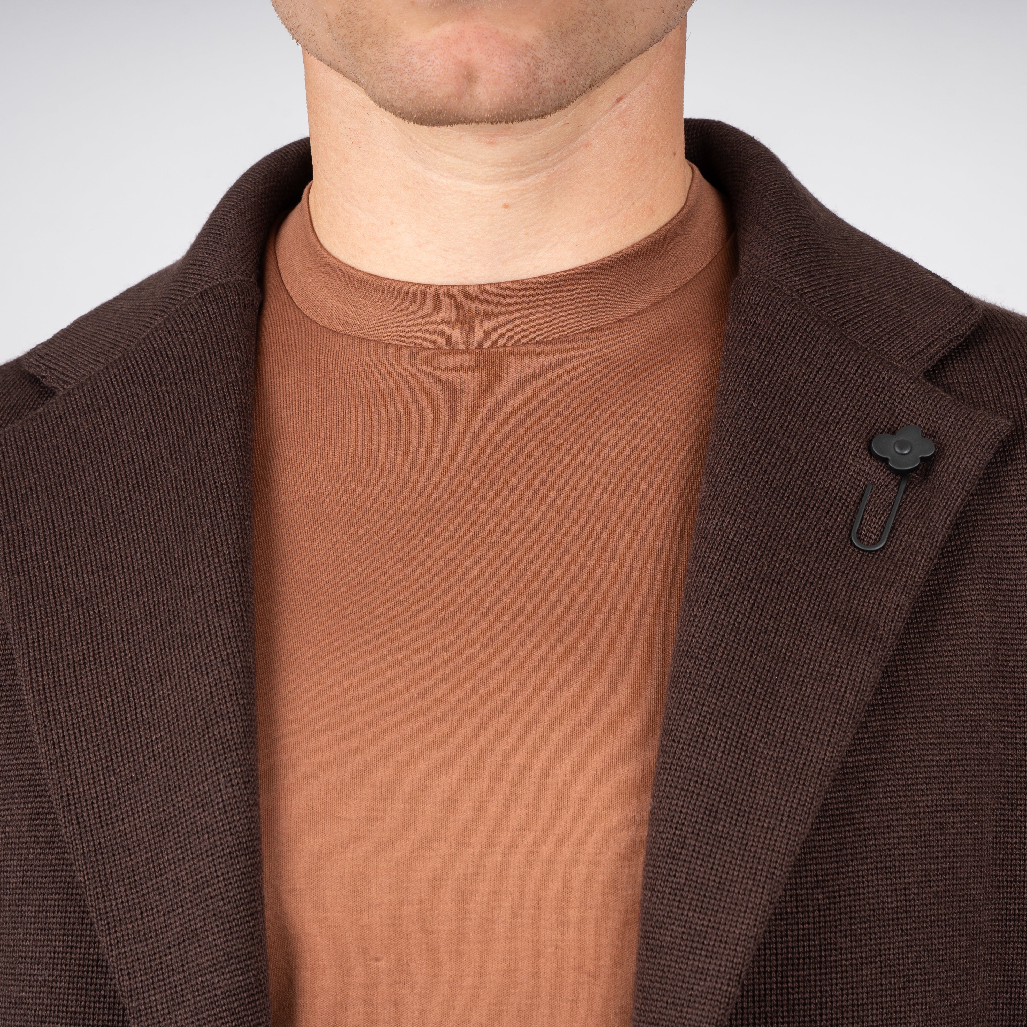 Lardini Gebreid Colbert Bruin