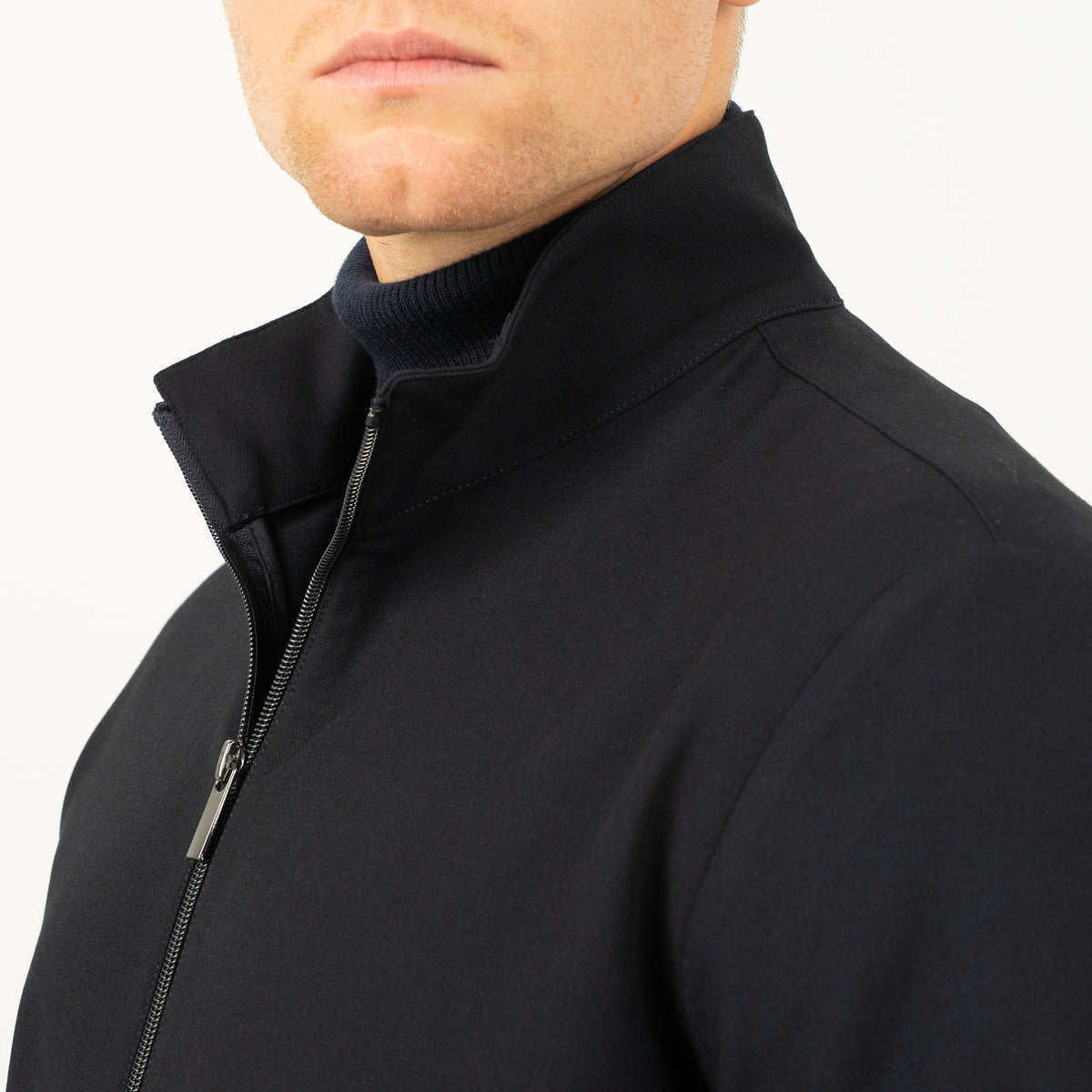 SEVEN DIALS Overshirt met Rits Blauw | Medan