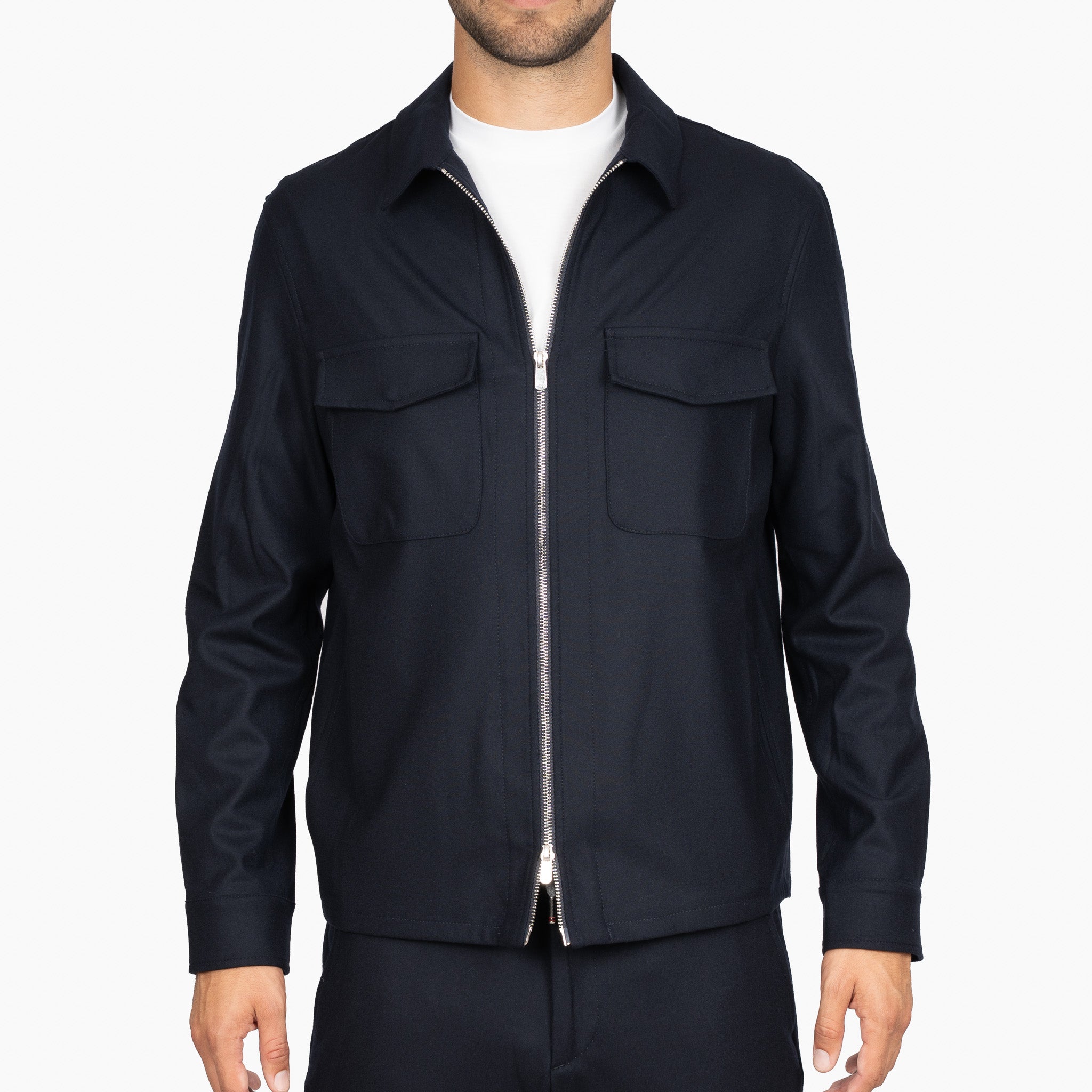 Marco Pescarolo Overshirt Donkerblauw | Urus Cashmere