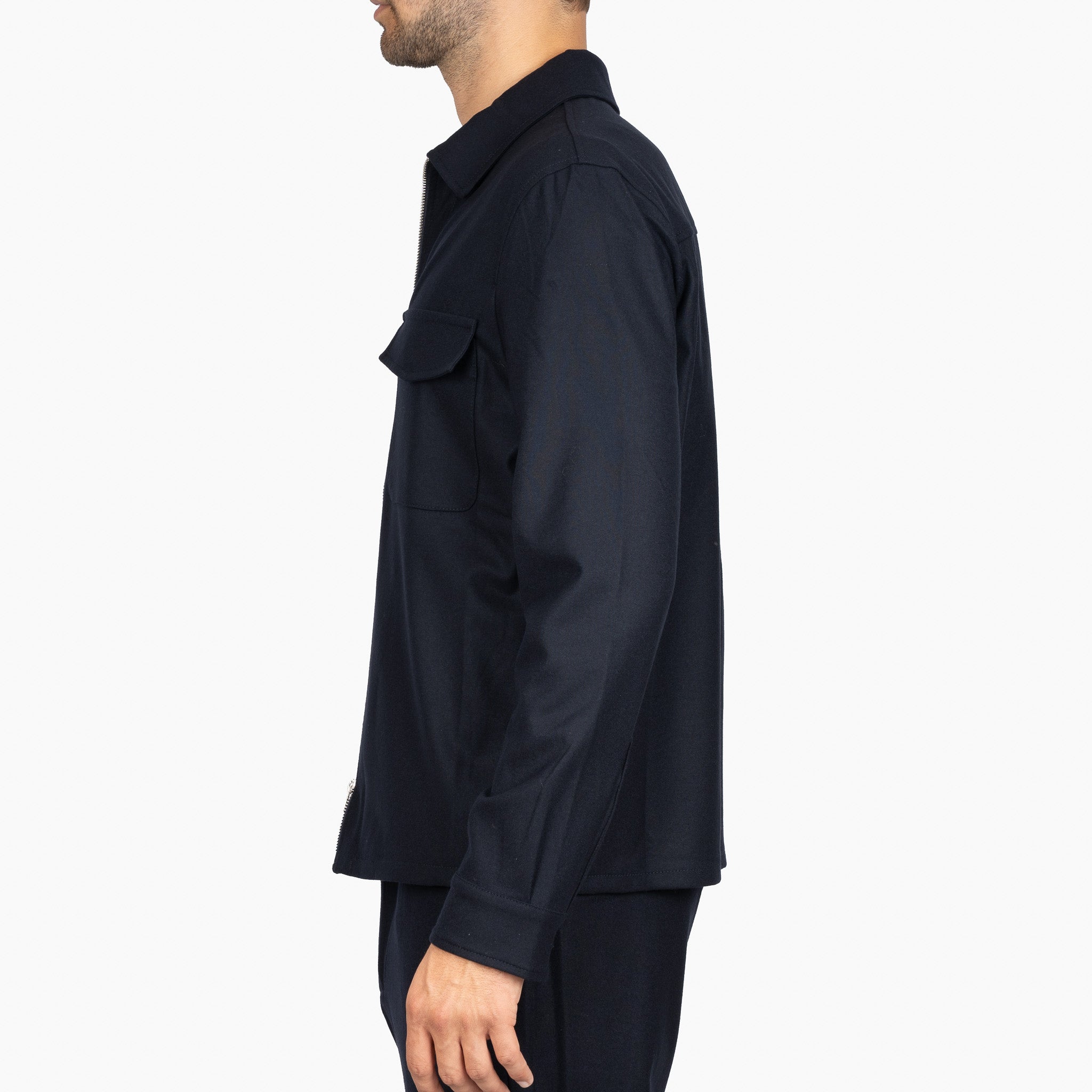 Marco Pescarolo Overshirt Donkerblauw | Urus Cashmere