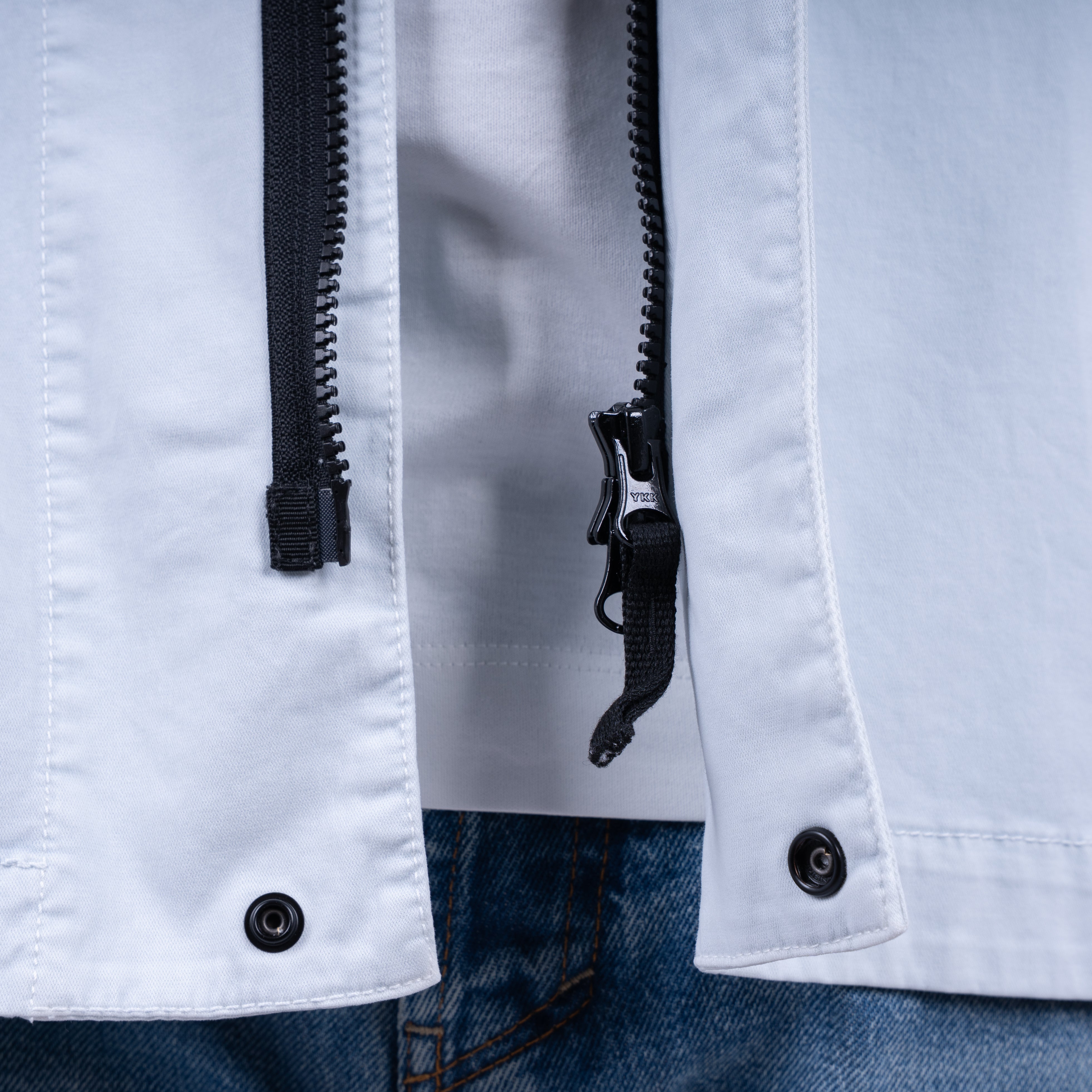 Stone Island Overshirt Lichtblauw | 'OLD' Effect
