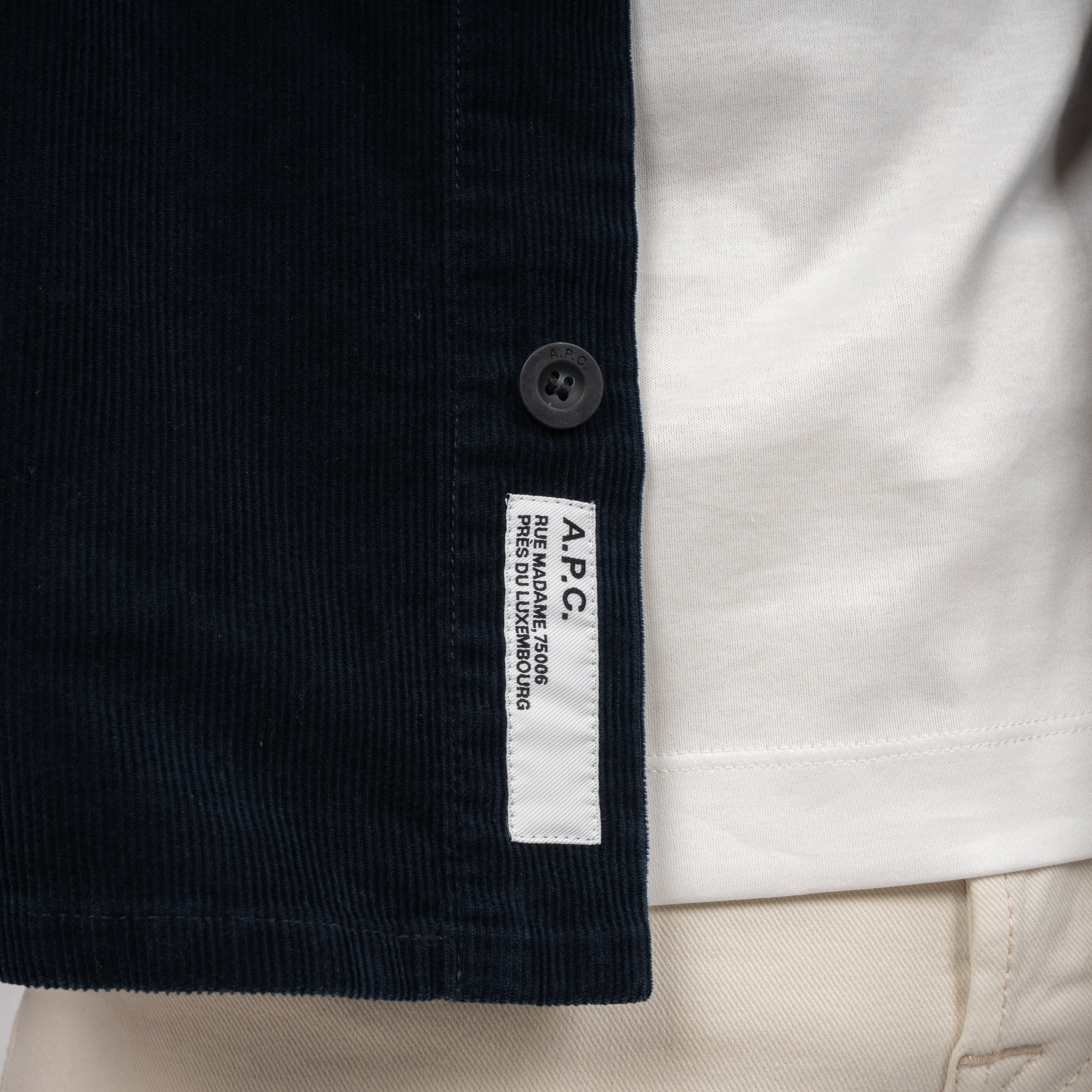 A.P.C. Overshirt Corduroy Blauw | Surchemise
