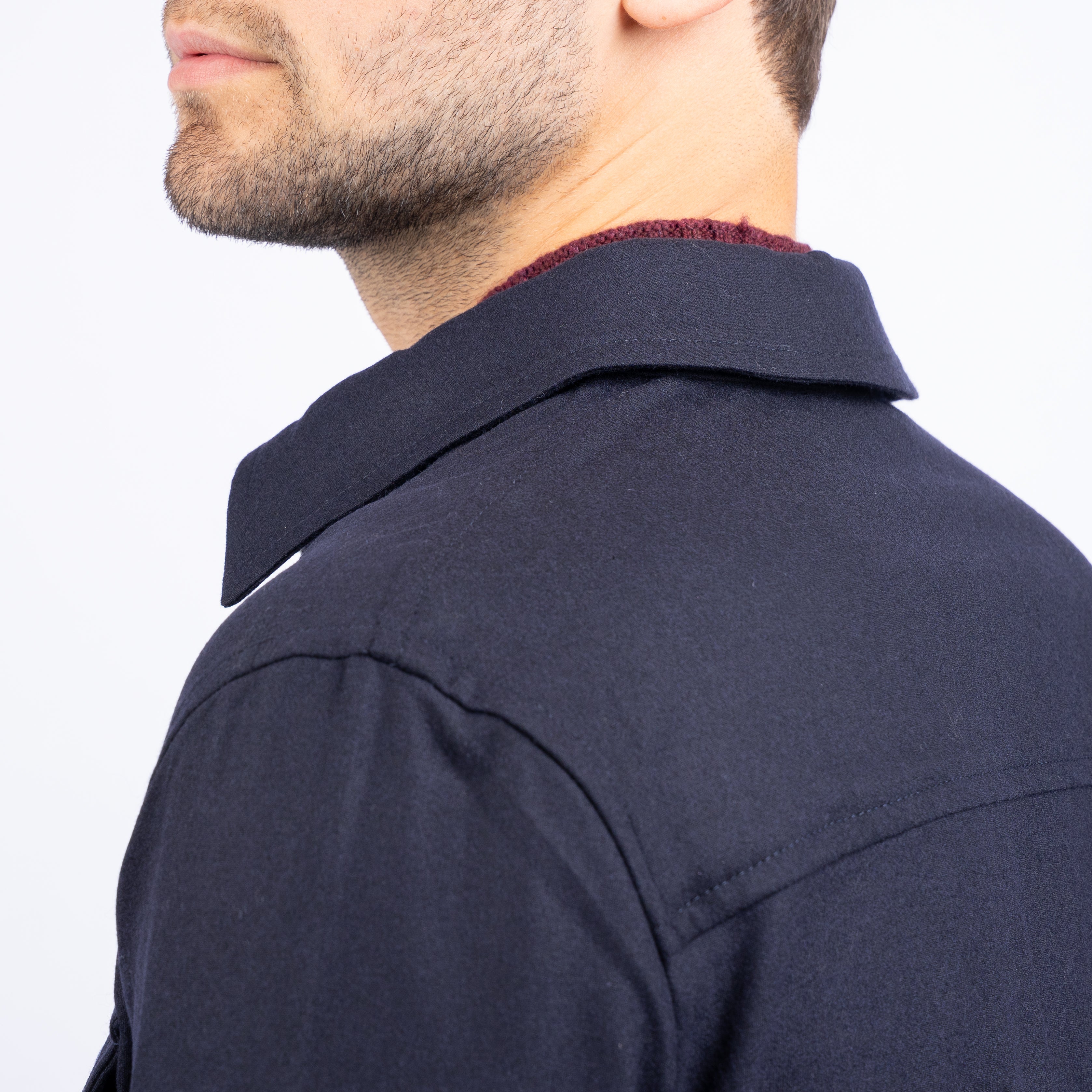 Marco Pescarolo Overshirt Blauw | Urus