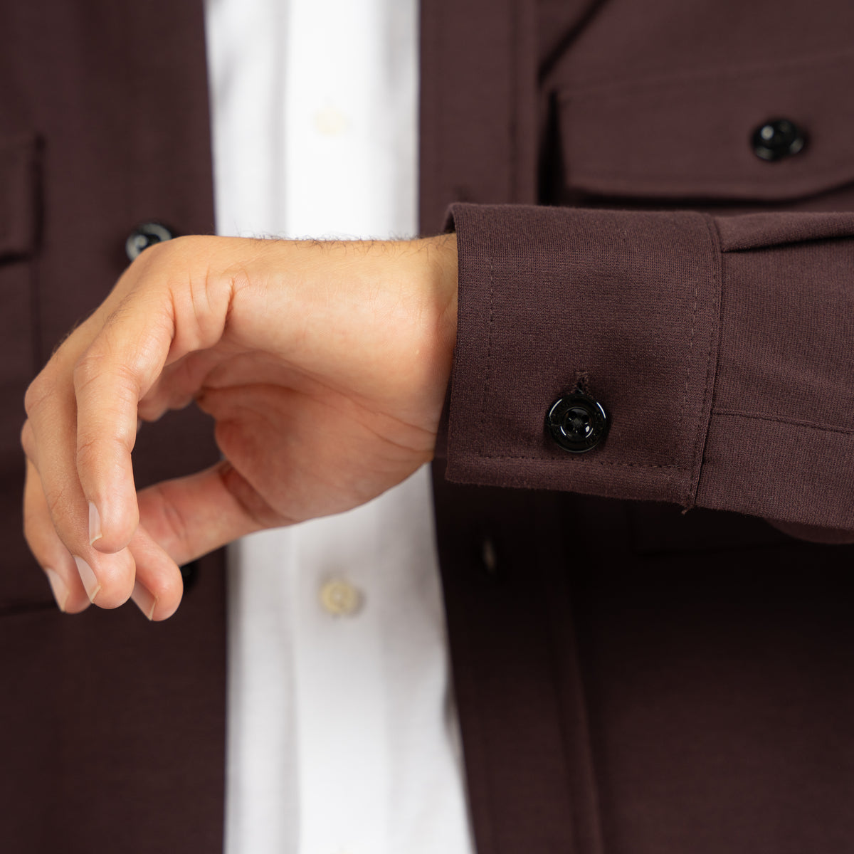 Genti Overshirt Bordeaux Rood | Midtown Dynamic