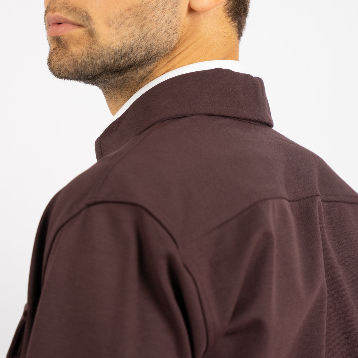 Genti Overshirt Bordeaux Rood | Midtown Dynamic
