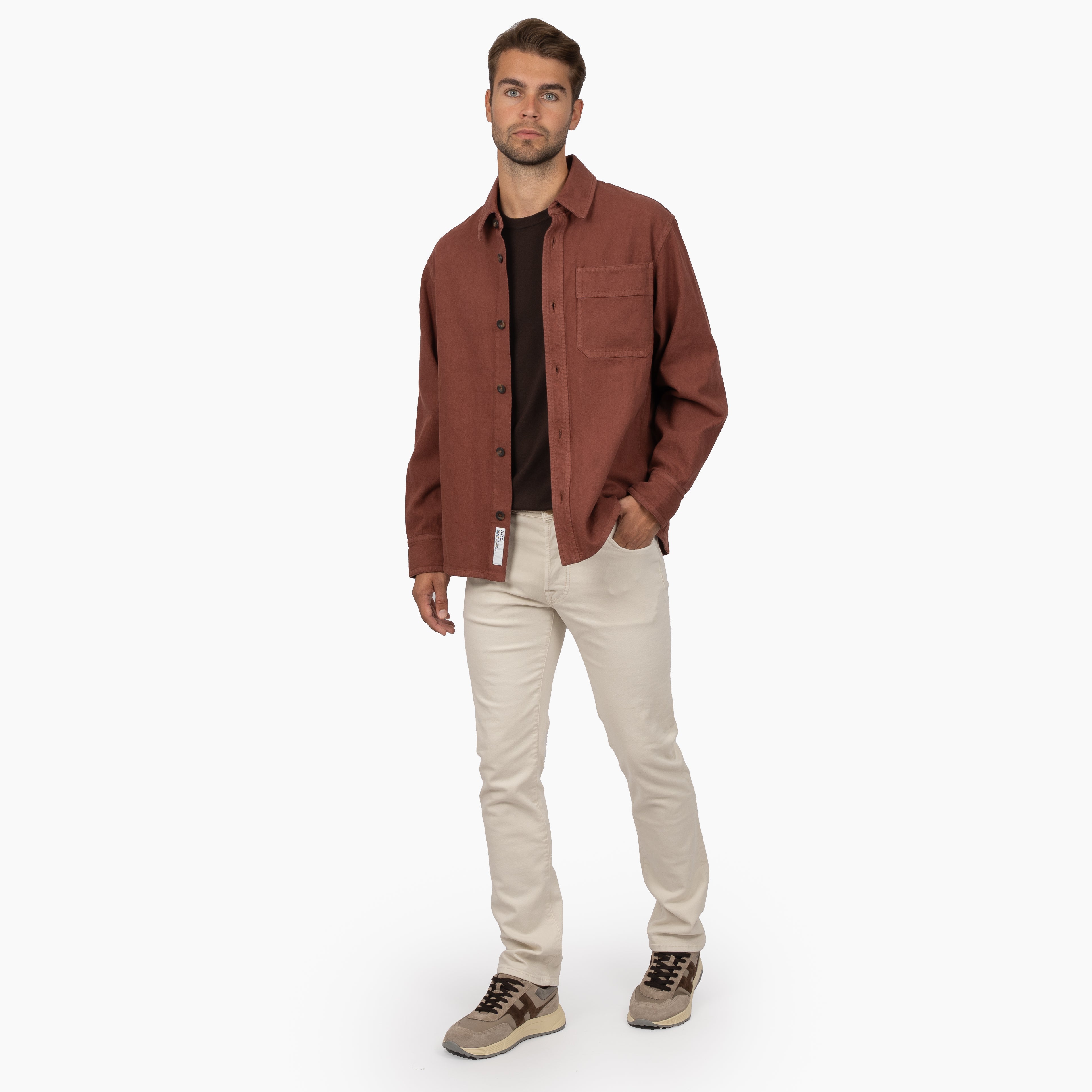 A.P.C. Overshirt Bordeaux Rood | Surchemise