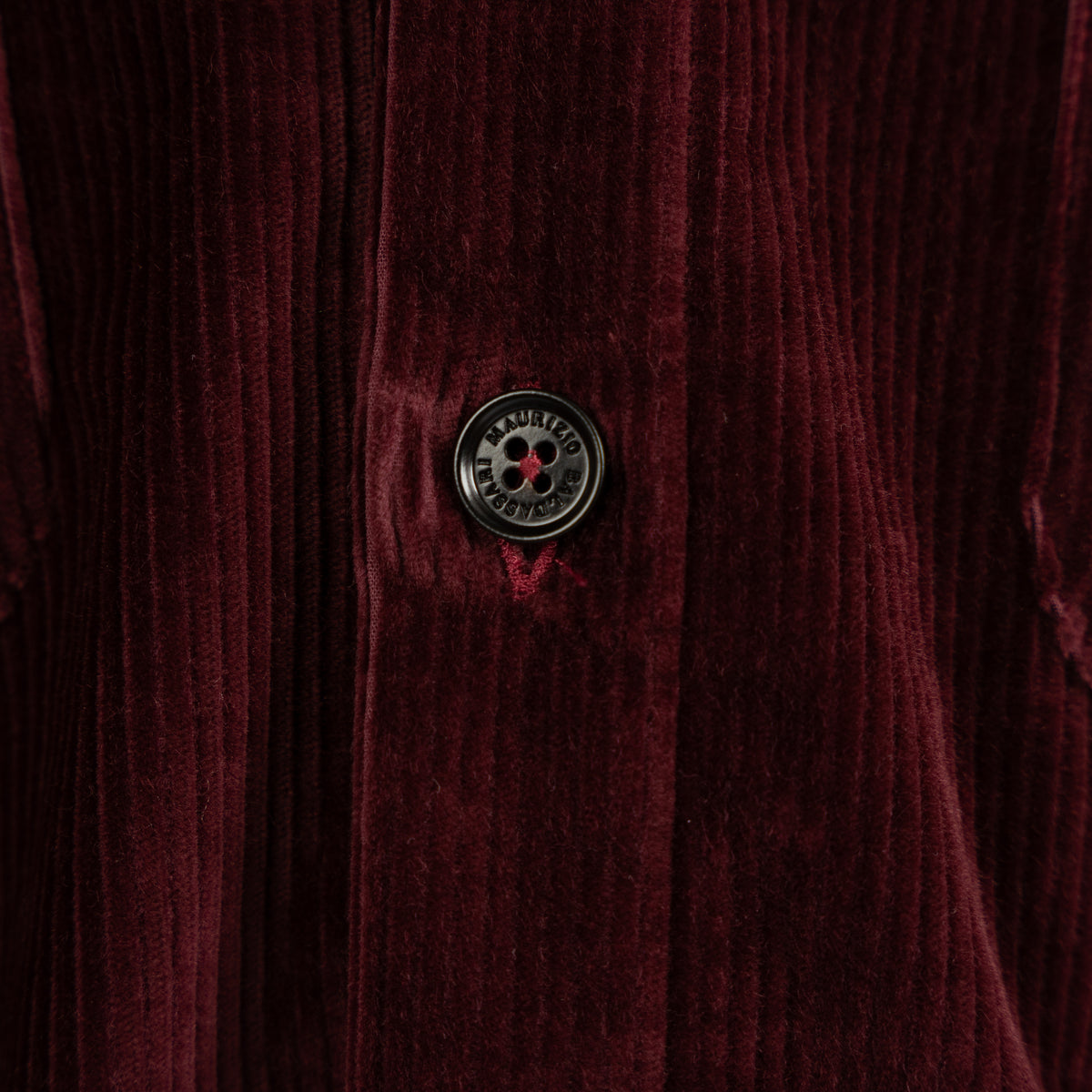 Maurizio Baldassari Overshirt Corduroy Bordeaux Rood | Army Spread Collar Shirt