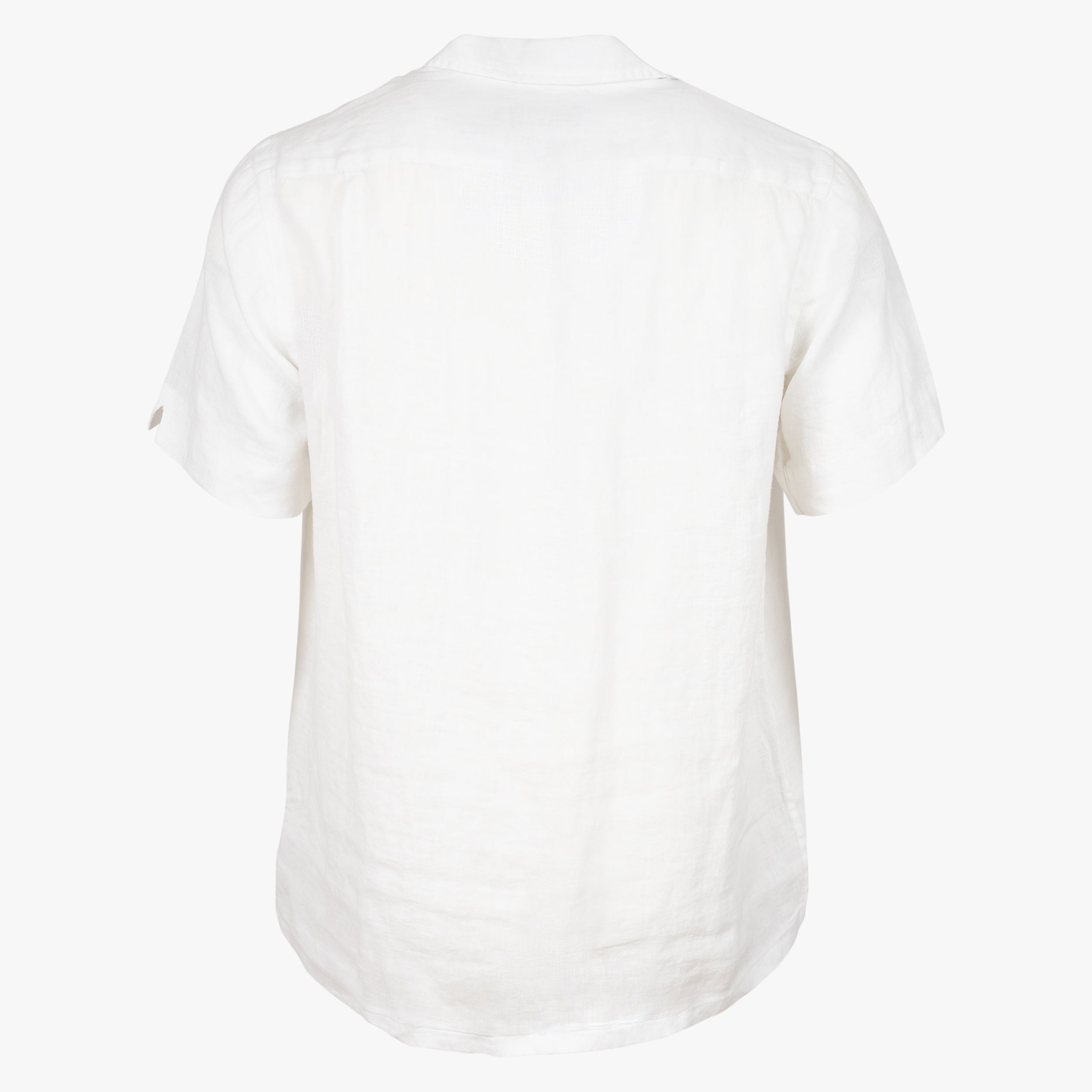 Ralph Lauren Overhemd Linnen Korte Mouw Wit | Classic Fit