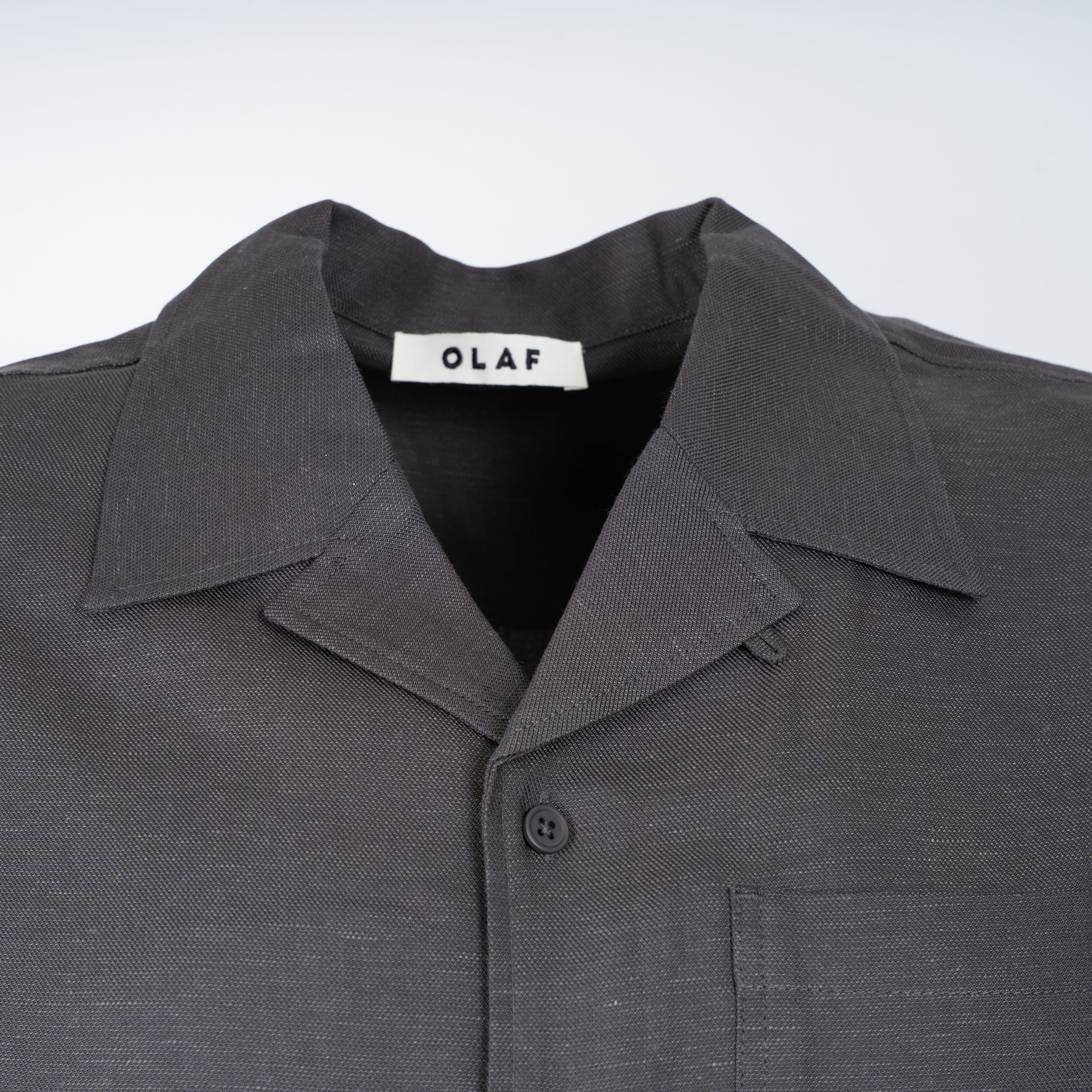 Olaf Overhemd Korte Mouw Grijs | SS Shirt