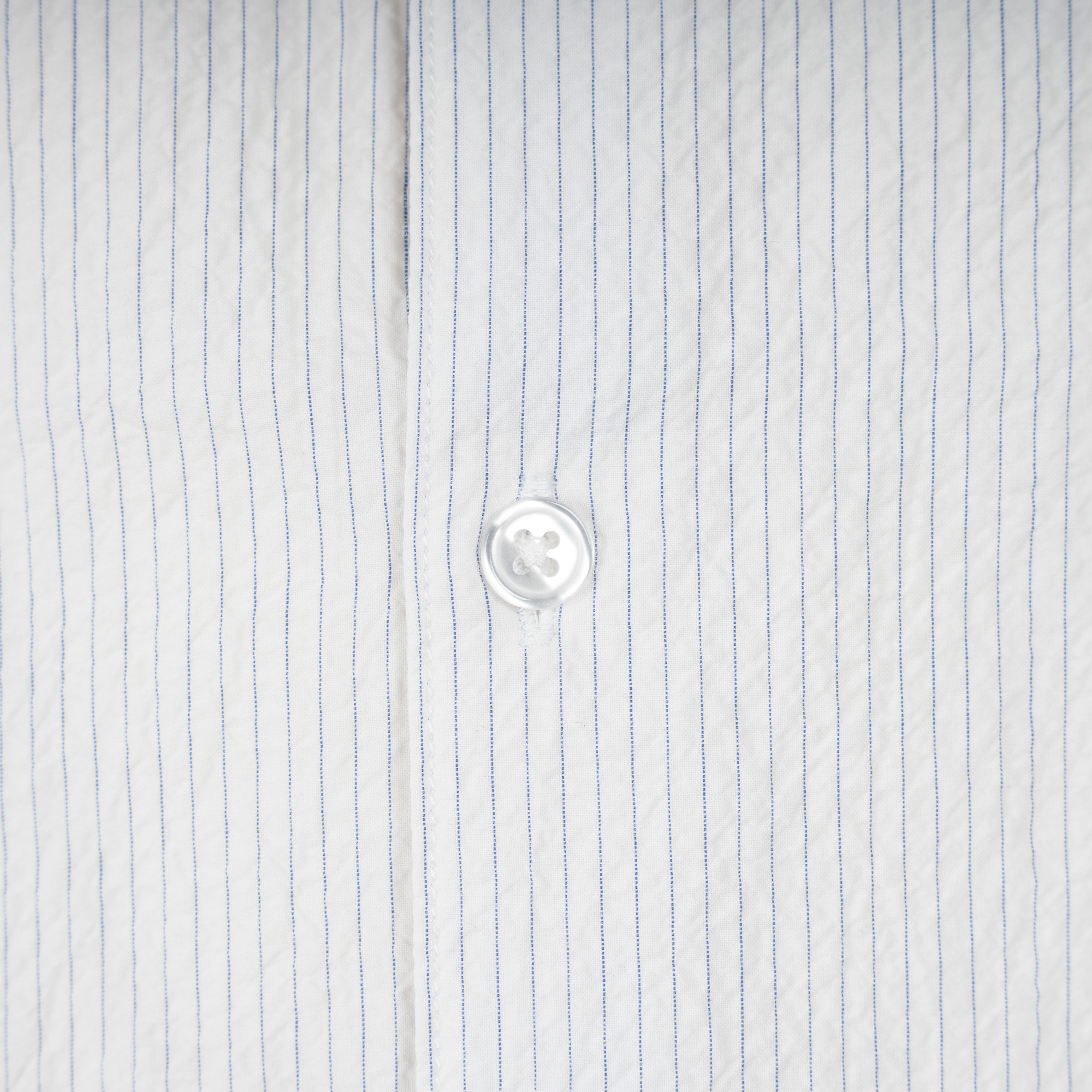 Olaf Overhemd Korte Mouw Witte Streep | Stripe Boxy SS Shirt