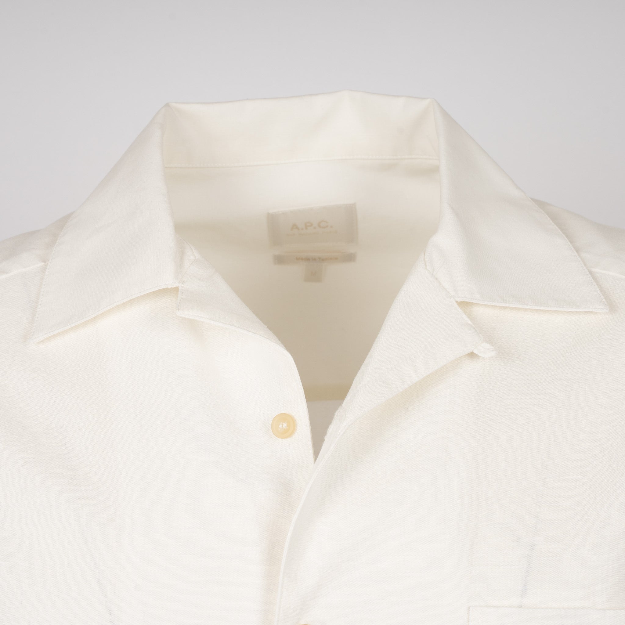 A.P.C. Overhemd Korte Mouw Wit | Jude