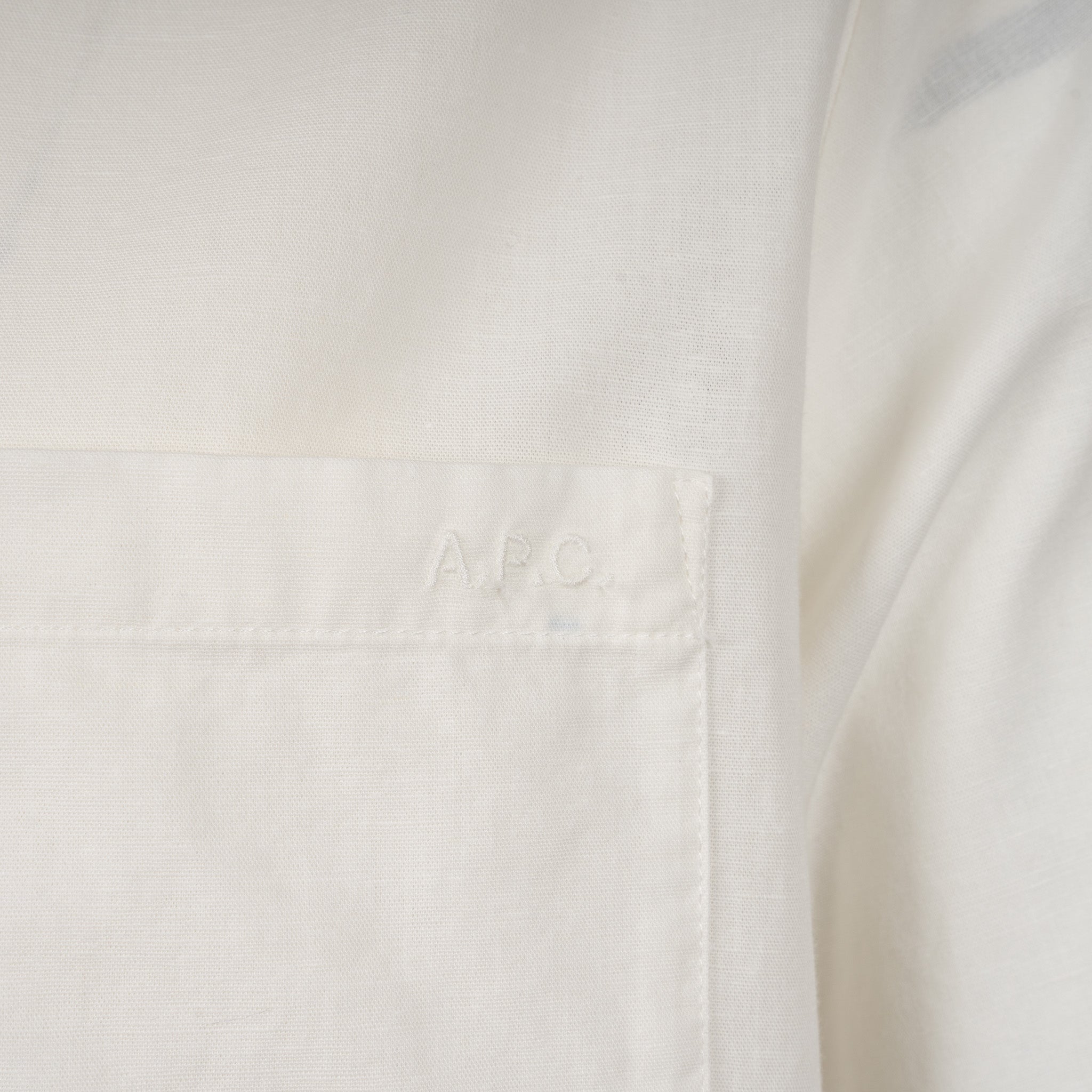 A.P.C. Overhemd Korte Mouw Wit | Jude