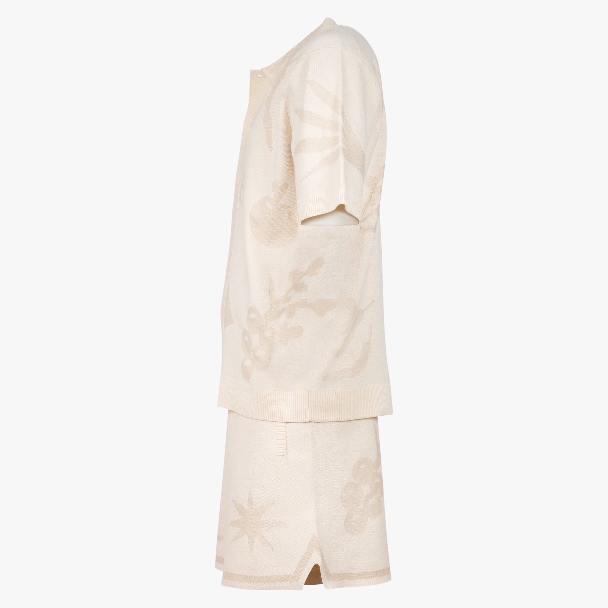 Filling Pieces Overhemd Korte Mouw Crème | Knit Shirt Breaking Bread