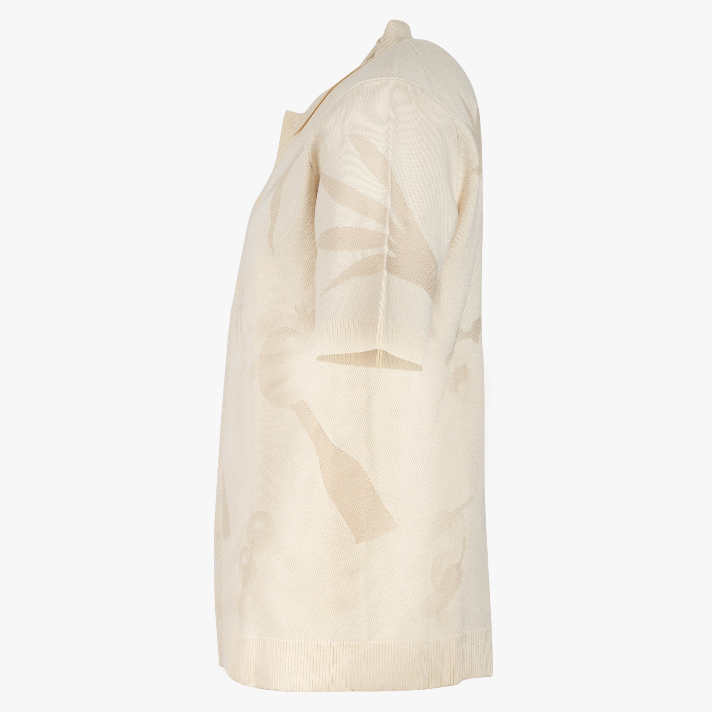 Filling Pieces Overhemd Korte Mouw Crème | Knit Shirt Breaking Bread