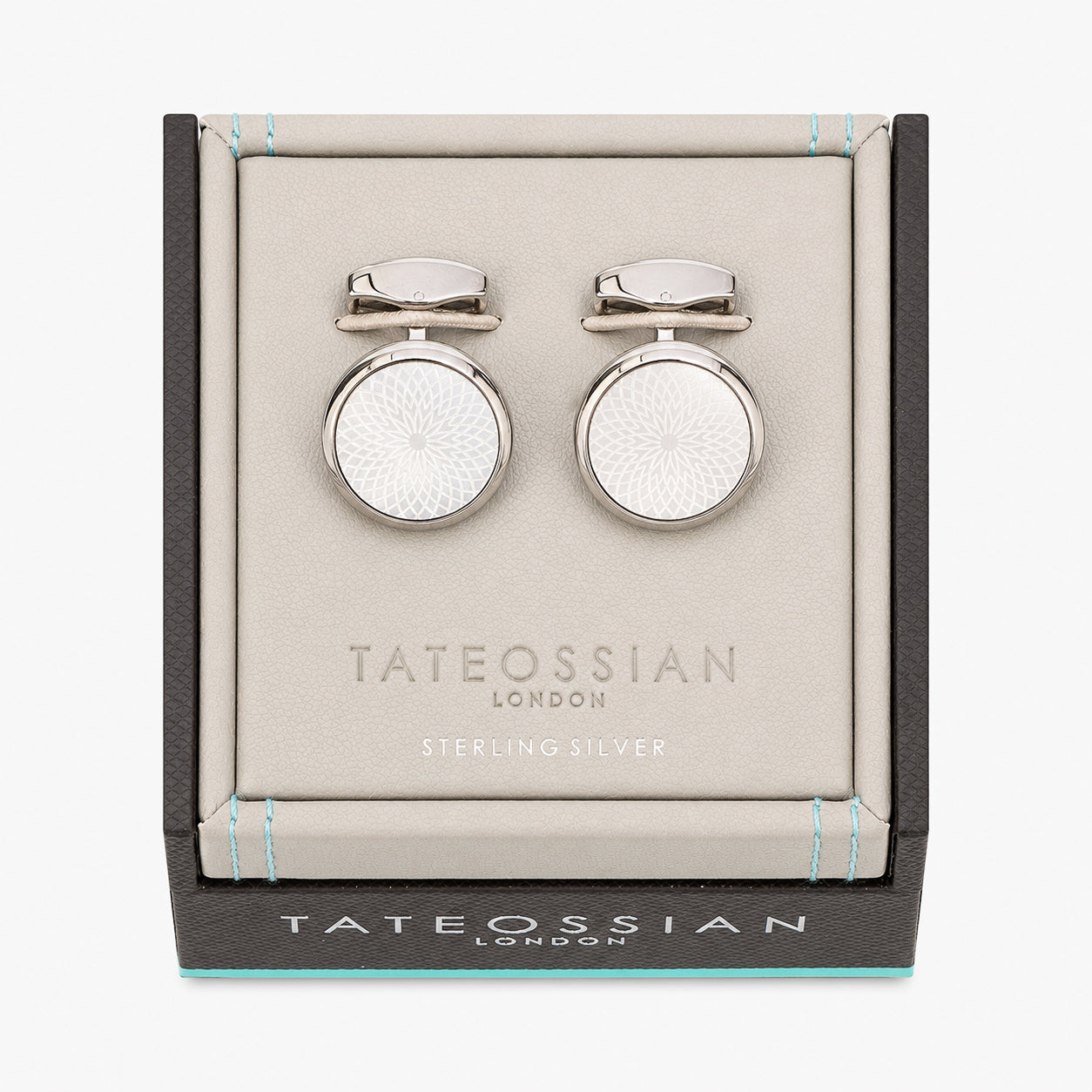 Tateossian Manchetknopen Parelmoer | Guilloché