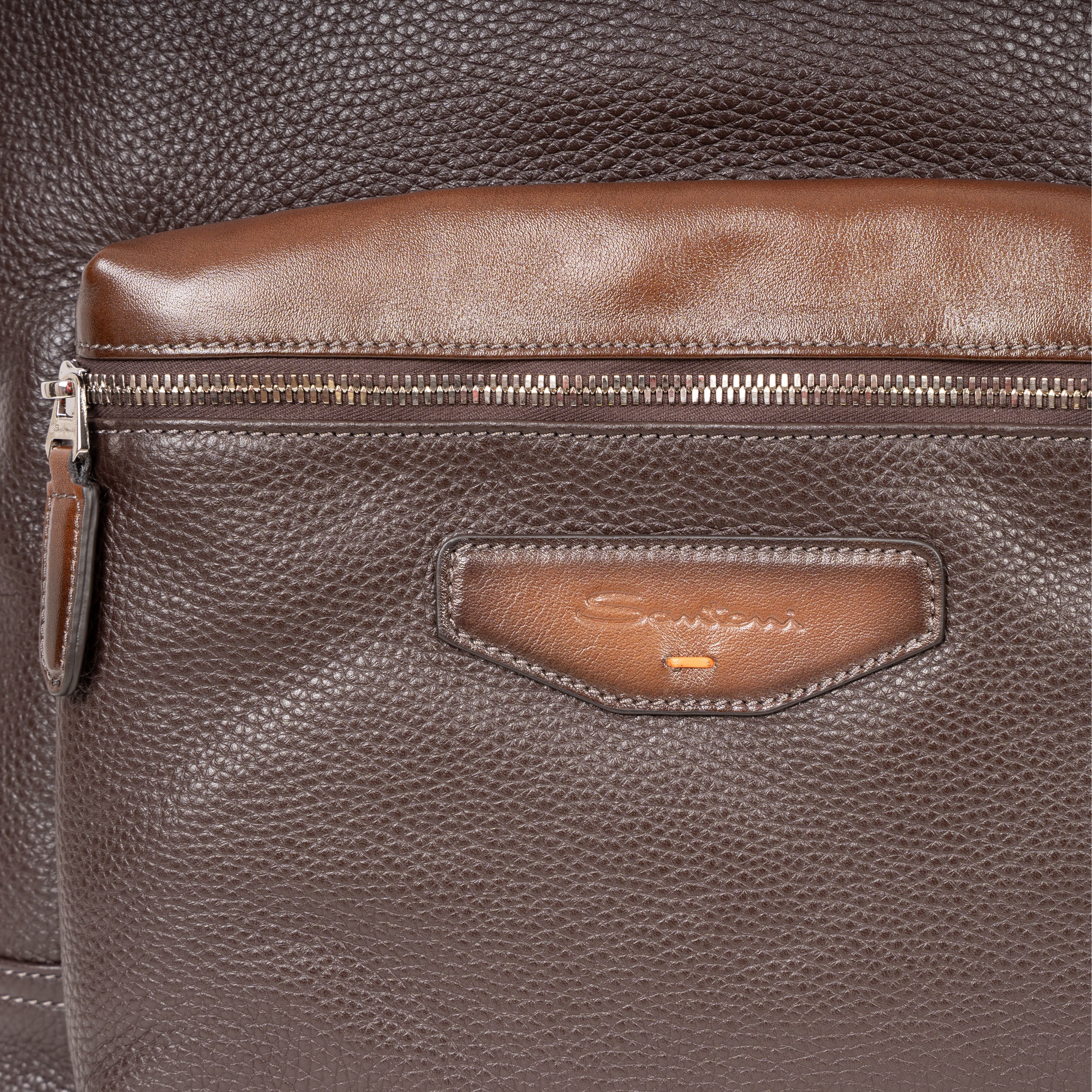 Santoni Rugzak Bruin | Tumbled Leather