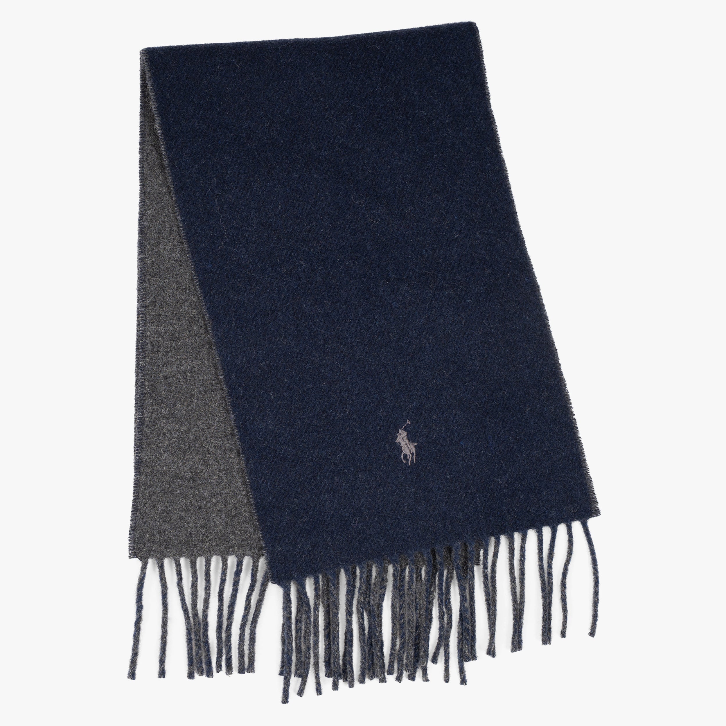Ralph Lauren Sjaal Blauw/Grijs | Reversible