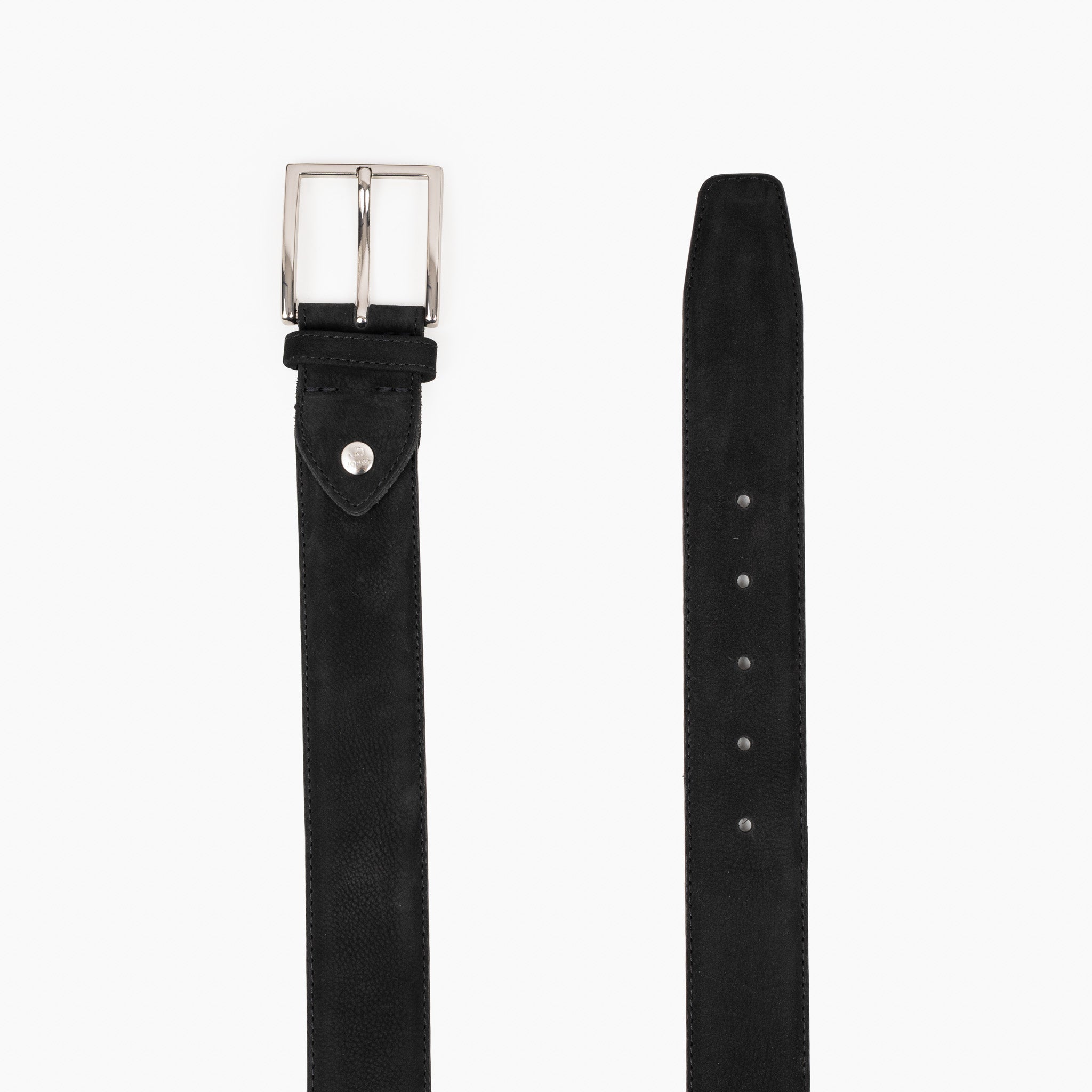JOB86 Leren Riem Zwart | Nubuck